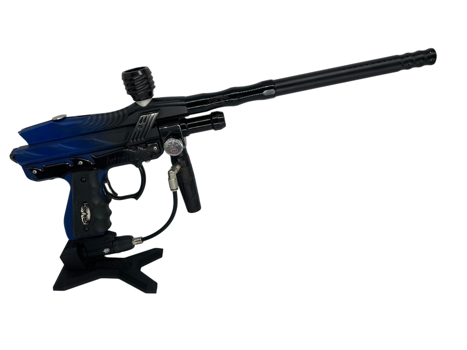 Used Read Disc Bob Long 2k2 Intimidator Paintball Gun Black/Blue Fade Paintball Gun from CPXBrosPaintball Buy/Sell/Trade Paintball Markers, New Paintball Guns, Paintball Hoppers, Paintball Masks, and Hormesis Headbands