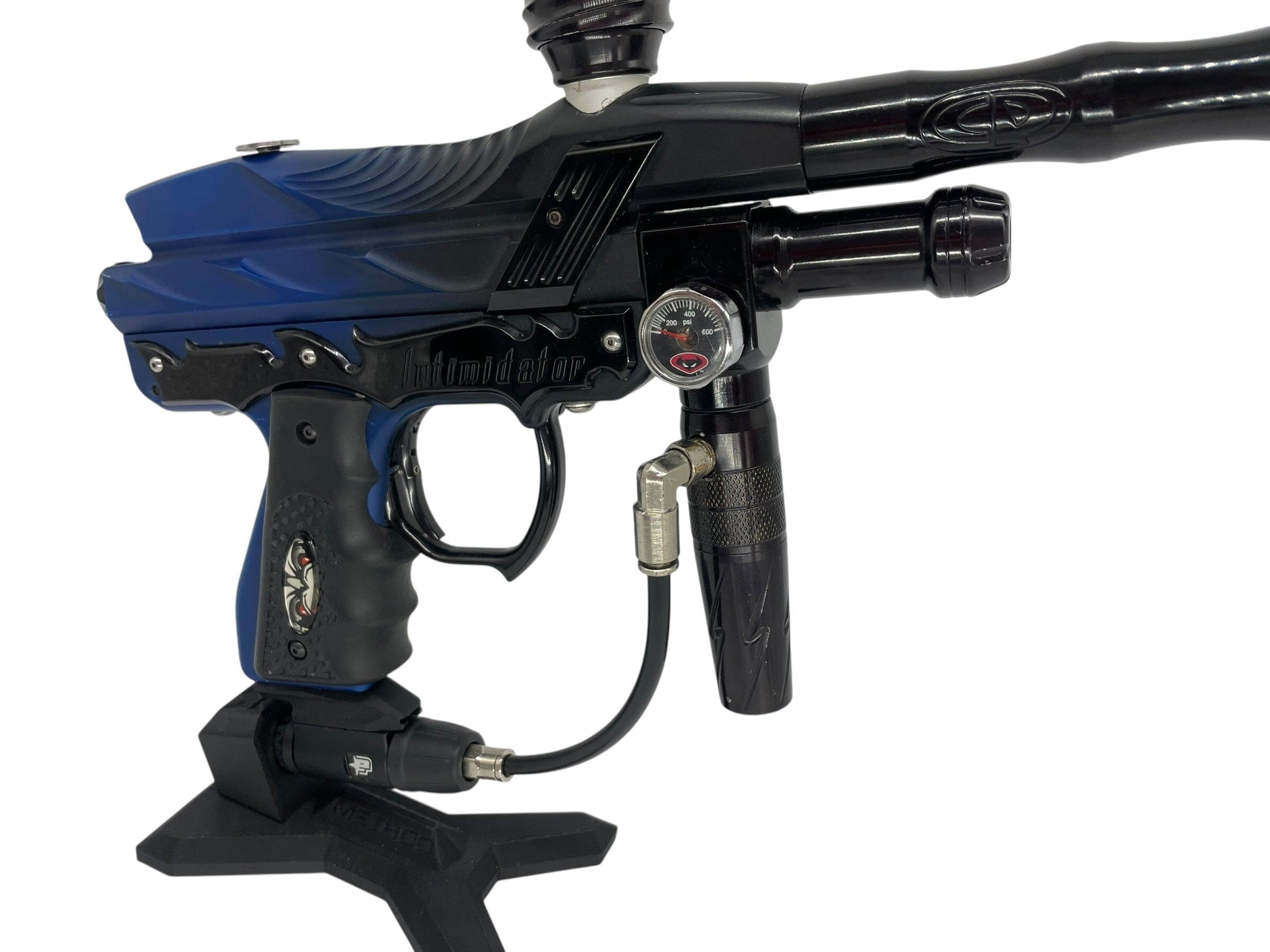 Used Read Disc Bob Long 2k2 Intimidator Paintball Gun Black/Blue Fade Paintball Gun from CPXBrosPaintball Buy/Sell/Trade Paintball Markers, New Paintball Guns, Paintball Hoppers, Paintball Masks, and Hormesis Headbands