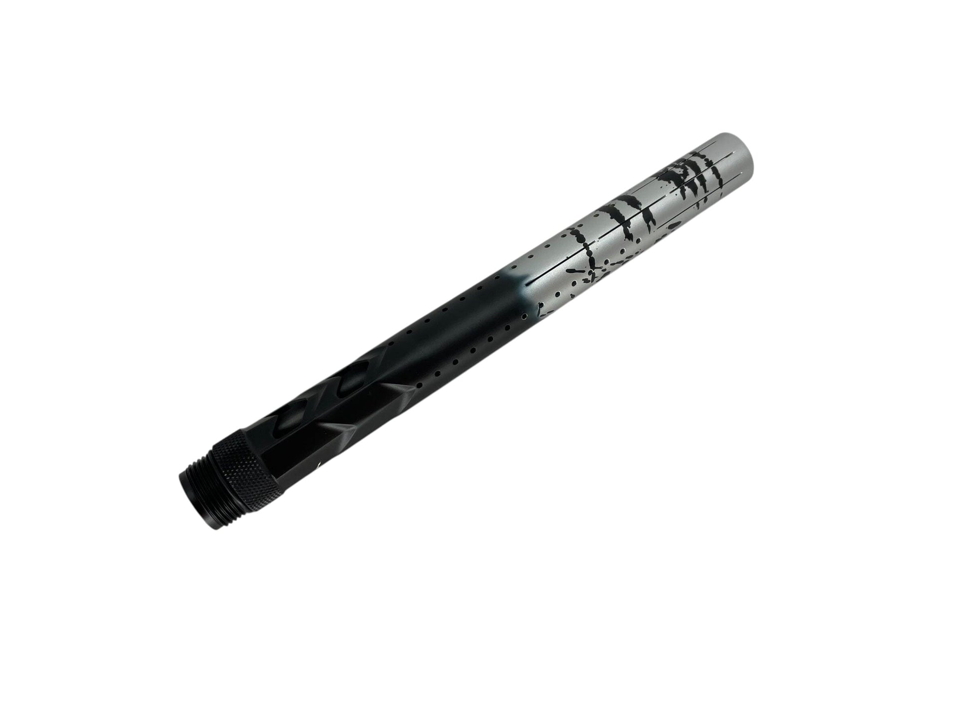 Used S63 PWR ELITE FOSSIL BARREL TIP - Black Silver / BLACK SPLASH Paintball Gun from CPXBrosPaintball Buy/Sell/Trade Paintball Markers, New Paintball Guns, Paintball Hoppers, Paintball Masks, and Hormesis Headbands