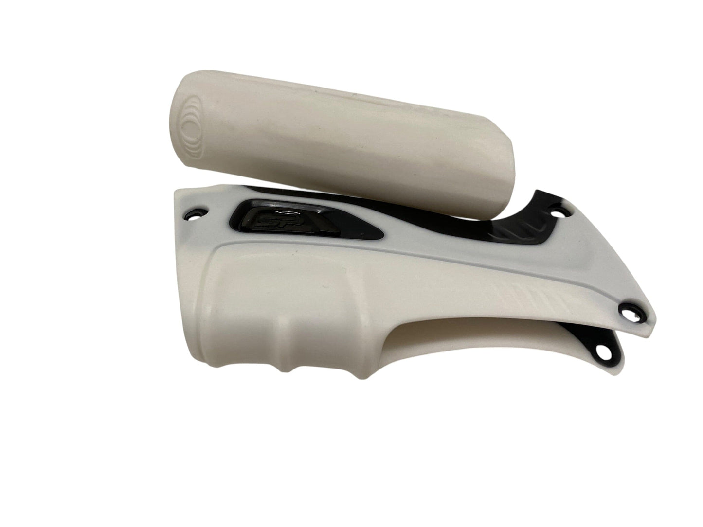 Used Shocker RSX/XLS Grips - White Paintball Gun from CPXBrosPaintball Buy/Sell/Trade Paintball Markers, New Paintball Guns, Paintball Hoppers, Paintball Masks, and Hormesis Headbands
