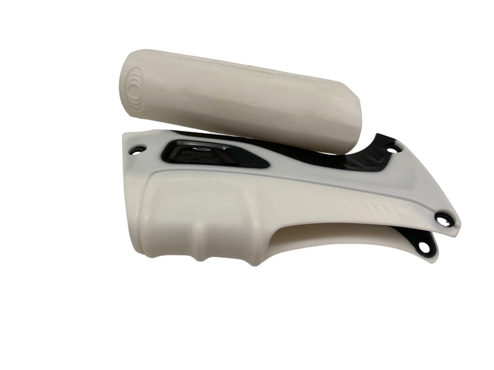 Used Shocker RSX/XLS Grips - White Paintball Gun from CPXBrosPaintball Buy/Sell/Trade Paintball Markers, New Paintball Guns, Paintball Hoppers, Paintball Masks, and Hormesis Headbands