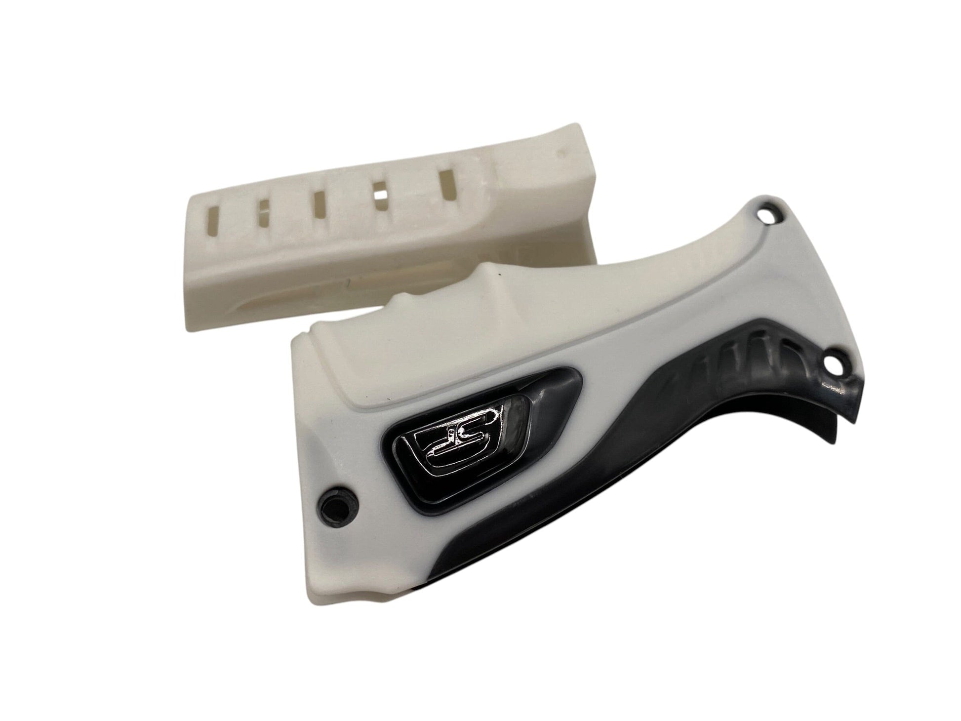 Used Shocker RSX/XLS Grips - White Paintball Gun from CPXBrosPaintball Buy/Sell/Trade Paintball Markers, New Paintball Guns, Paintball Hoppers, Paintball Masks, and Hormesis Headbands