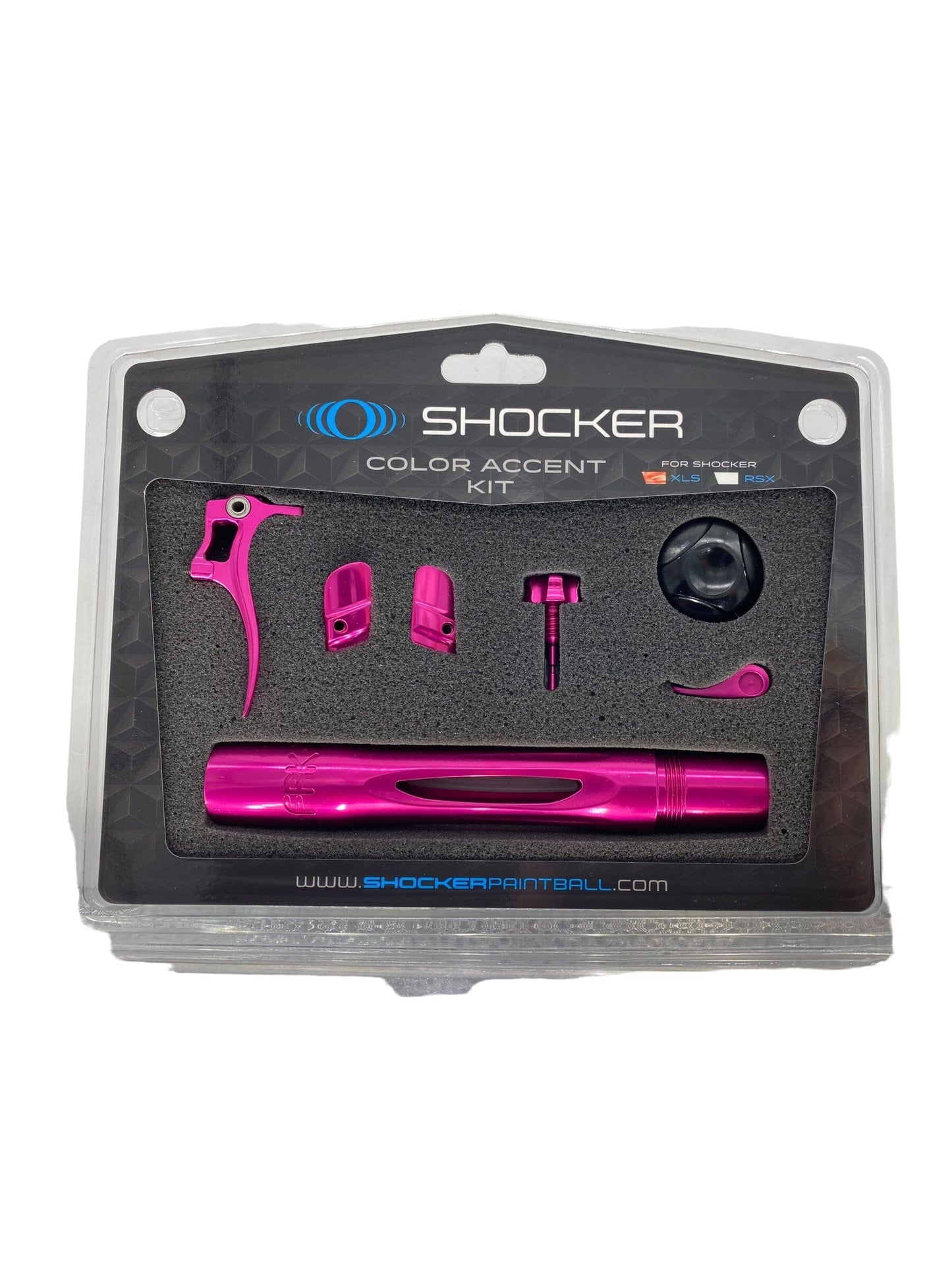 Used Shocker XLS Color Accent Kit- Pink Paintball Gun from CPXBrosPaintball Buy/Sell/Trade Paintball Markers, New Paintball Guns, Paintball Hoppers, Paintball Masks, and Hormesis Headbands