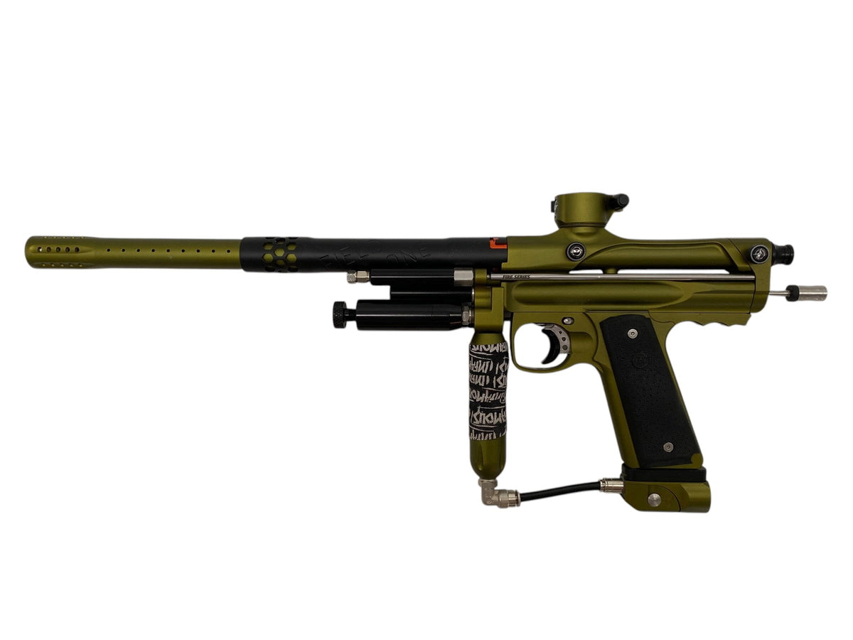 Used Shocktech Fire Series 2.0 Auto Cocker Olive/Black Paintball Gun Paintball Gun from CPXBrosPaintball Buy/Sell/Trade Paintball Markers, New Paintball Guns, Paintball Hoppers, Paintball Masks, and Hormesis Headbands