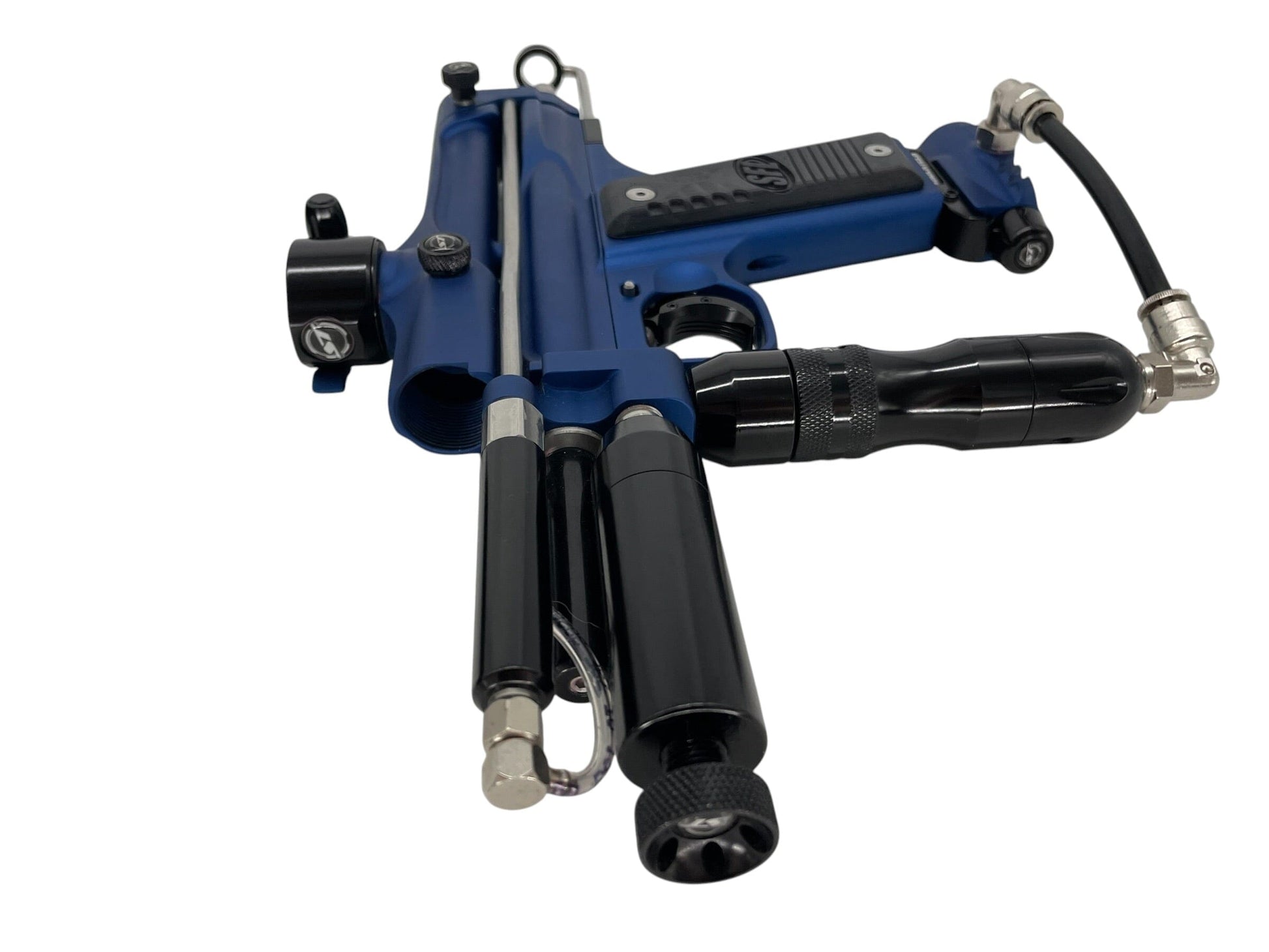Used Shocktech USA FIRE Series 1.5 Blue/Black Paintball Gun from CPXBrosPaintball Buy/Sell/Trade Paintball Markers, New Paintball Guns, Paintball Hoppers, Paintball Masks, and Hormesis Headbands