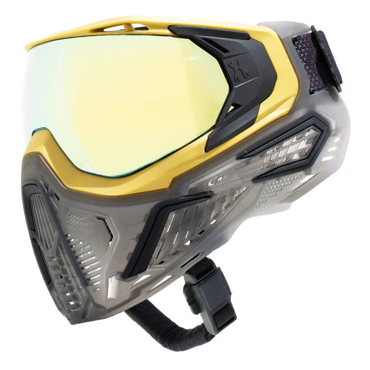 Used SLR Goggle - Alloy (Gold/Black/Smoke) Gold Lens Paintball Gun from HK Army Clothing Buy/Sell/Trade Paintball Markers, New Paintball Guns, Paintball Hoppers, Paintball Masks, and Hormesis Headbands