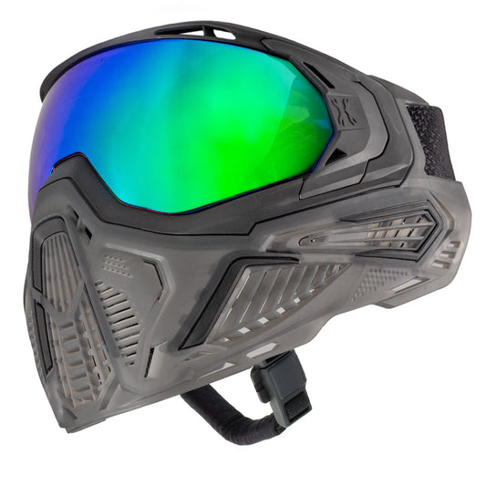 Used SLR Goggle - Odyssey (Black/Black/Smoke) Aurora Green Lens Paintball Gun from HK Army Clothing Buy/Sell/Trade Paintball Markers, New Paintball Guns, Paintball Hoppers, Paintball Masks, and Hormesis Headbands