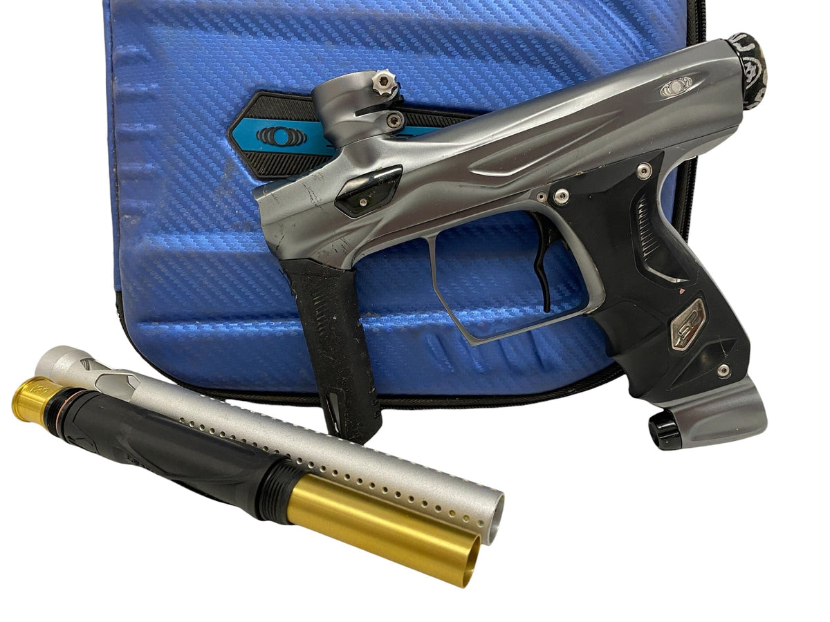 Used Smart Parts Shocker Amp Paintball Gun Grey Paintball Gun from CPXBrosPaintball Buy/Sell/Trade Paintball Markers, New Paintball Guns, Paintball Hoppers, Paintball Masks, and Hormesis Headbands