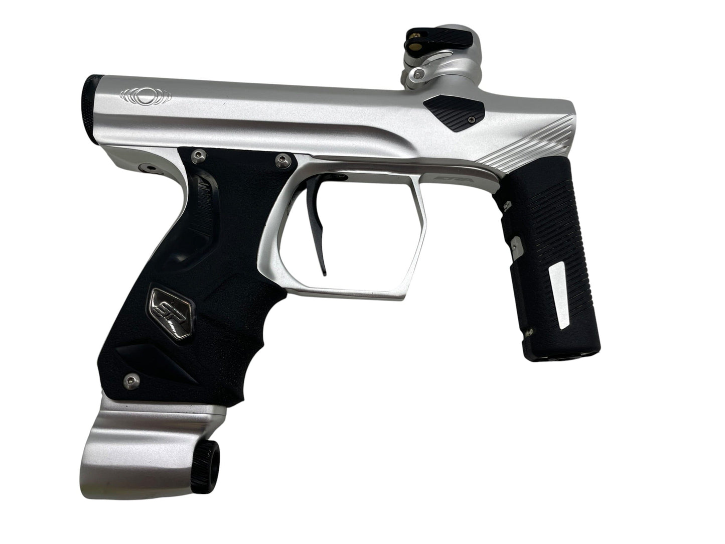 Used Smart Parts Shocker ERA Silver/Black Paintball Gun Paintball Gun from CPXBrosPaintball Buy/Sell/Trade Paintball Markers, New Paintball Guns, Paintball Hoppers, Paintball Masks, and Hormesis Headbands