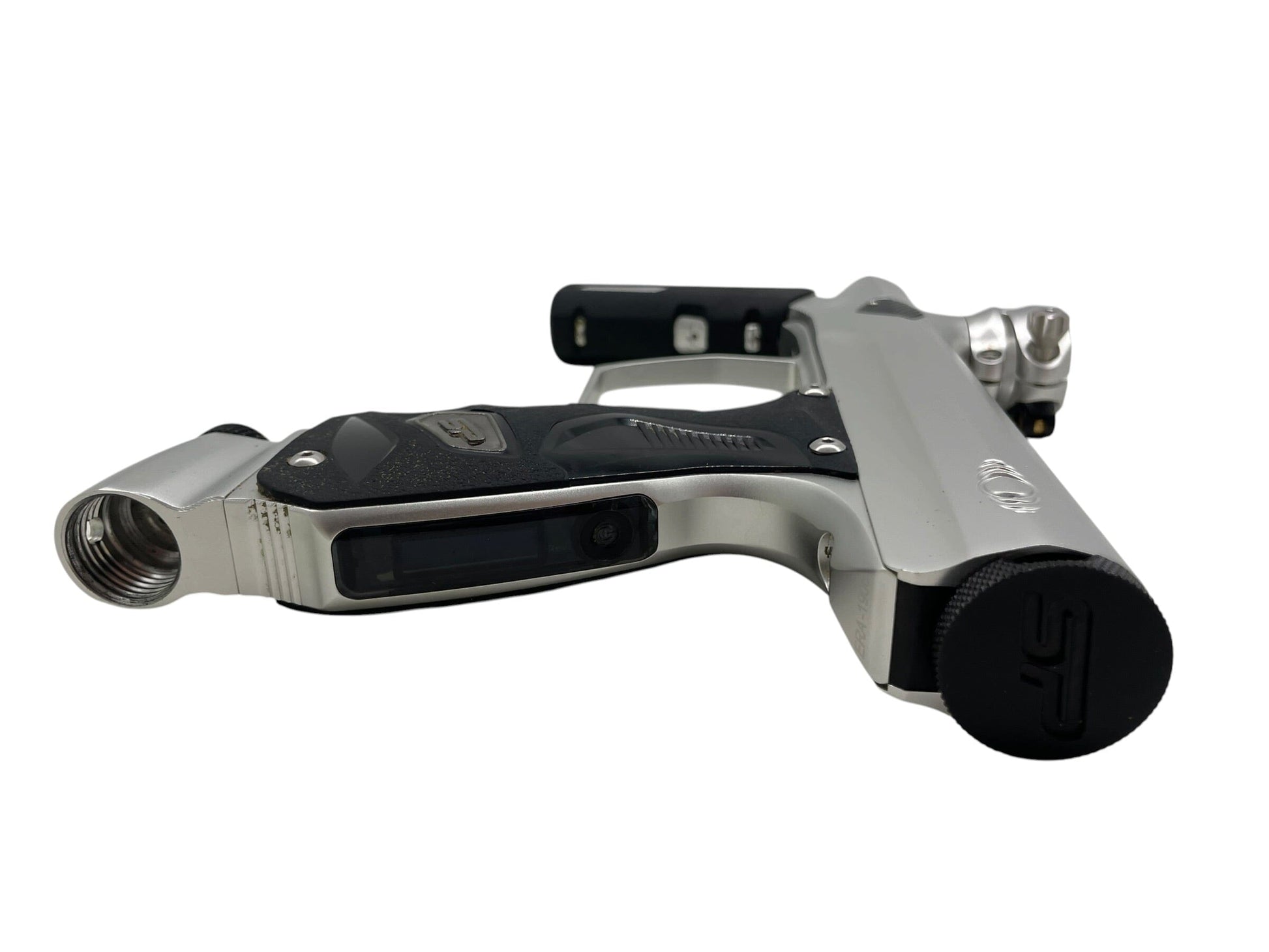 Used Smart Parts Shocker ERA Silver/Black Paintball Gun Paintball Gun from CPXBrosPaintball Buy/Sell/Trade Paintball Markers, New Paintball Guns, Paintball Hoppers, Paintball Masks, and Hormesis Headbands