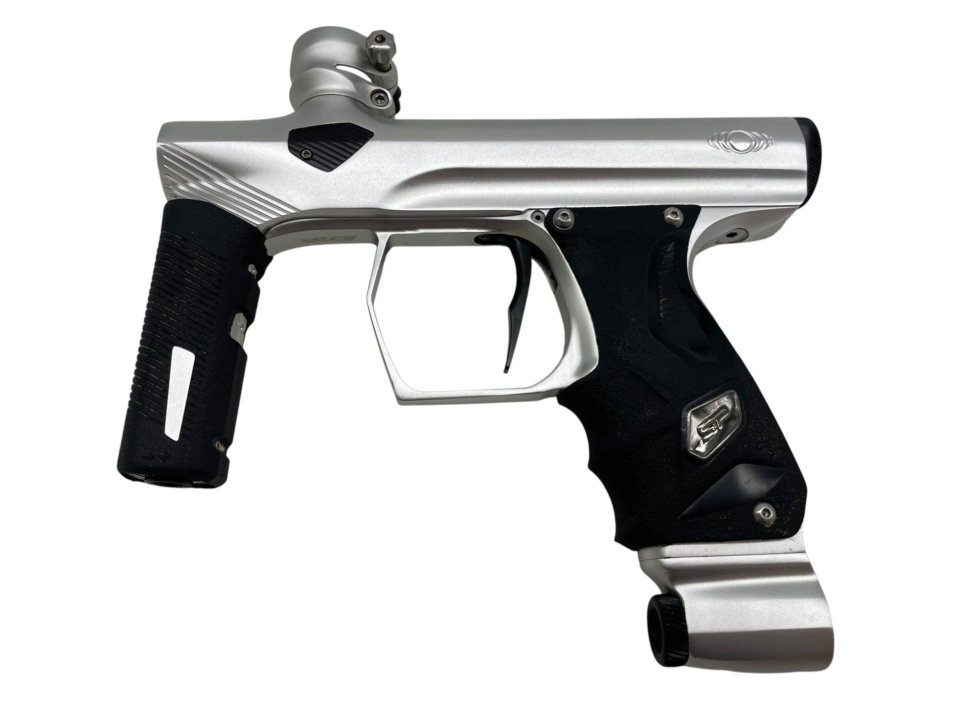 Used Smart Parts Shocker ERA Silver/Black Paintball Gun Paintball Gun from CPXBrosPaintball Buy/Sell/Trade Paintball Markers, New Paintball Guns, Paintball Hoppers, Paintball Masks, and Hormesis Headbands