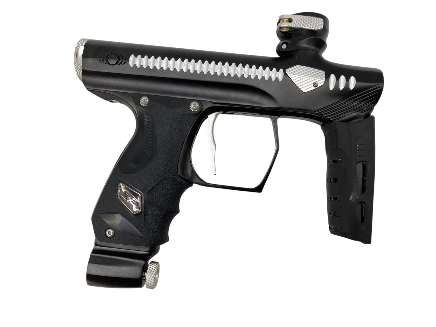 Used Smart Parts Shocker Method Era Paintball Gun Black/Silver Paintball Gun from CPXBrosPaintball Buy/Sell/Trade Paintball Markers, New Paintball Guns, Paintball Hoppers, Paintball Masks, and Hormesis Headbands
