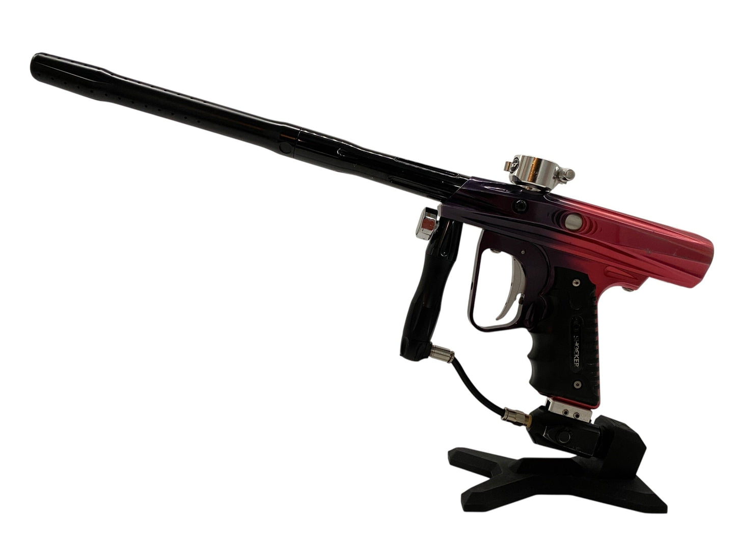 Used Smart Parts Shocker Red to Black Fade Paintball Gun Paintball Gun from CPXBrosPaintball Buy/Sell/Trade Paintball Markers, New Paintball Guns, Paintball Hoppers, Paintball Masks, and Hormesis Headbands