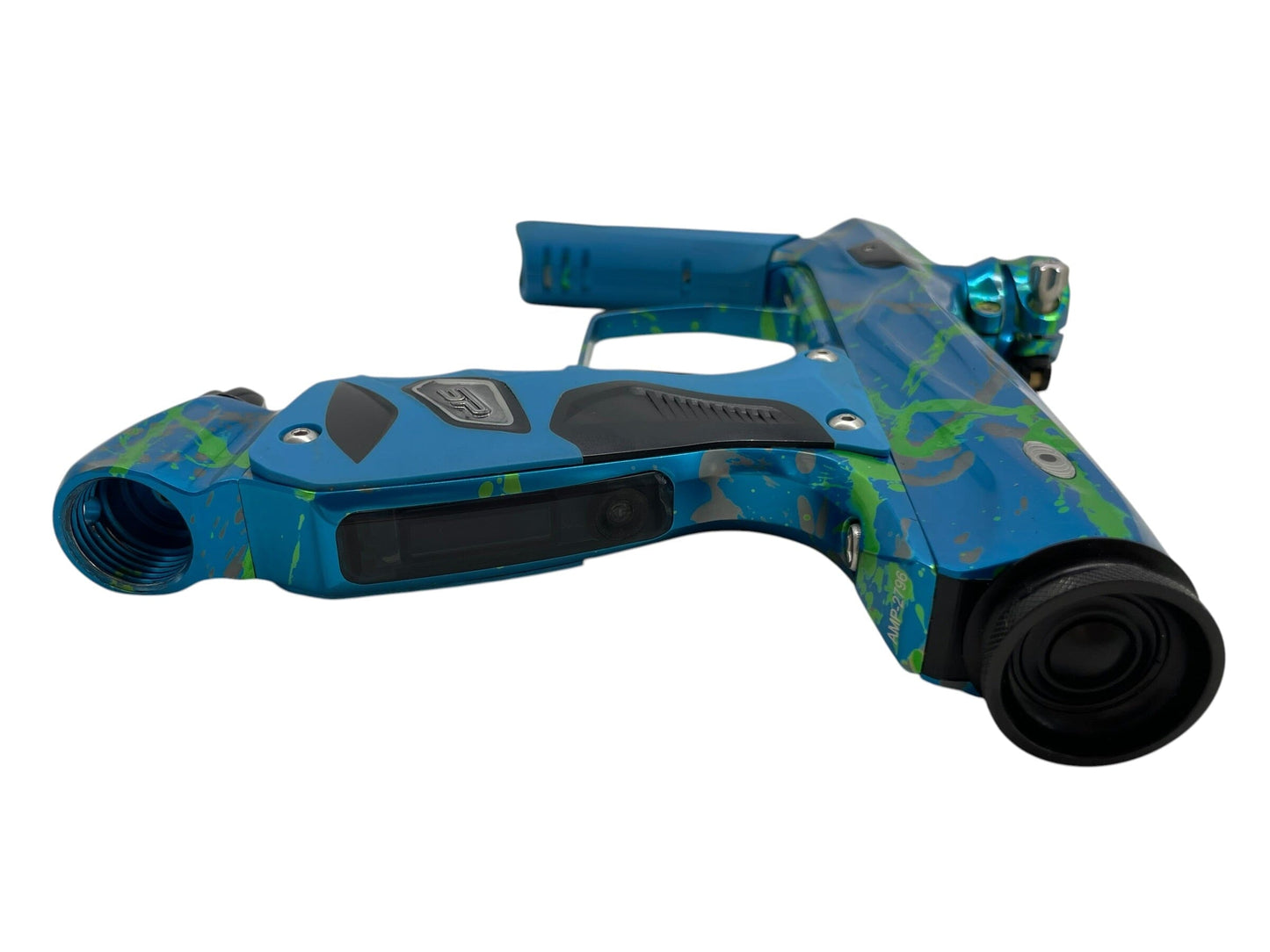 Used Smart Parts SP Shocker Amp Green/Grey Splash Paintball Gun Paintball Gun from CPXBrosPaintball Buy/Sell/Trade Paintball Markers, New Paintball Guns, Paintball Hoppers, Paintball Masks, and Hormesis Headbands