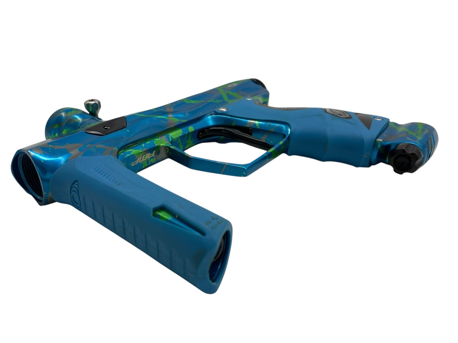 Used Smart Parts SP Shocker Amp Green/Grey Splash Paintball Gun Paintball Gun from CPXBrosPaintball Buy/Sell/Trade Paintball Markers, New Paintball Guns, Paintball Hoppers, Paintball Masks, and Hormesis Headbands