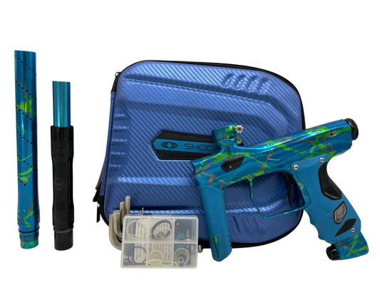 Used Smart Parts SP Shocker Amp Green/Grey Splash Paintball Gun Paintball Gun from CPXBrosPaintball Buy/Sell/Trade Paintball Markers, New Paintball Guns, Paintball Hoppers, Paintball Masks, and Hormesis Headbands