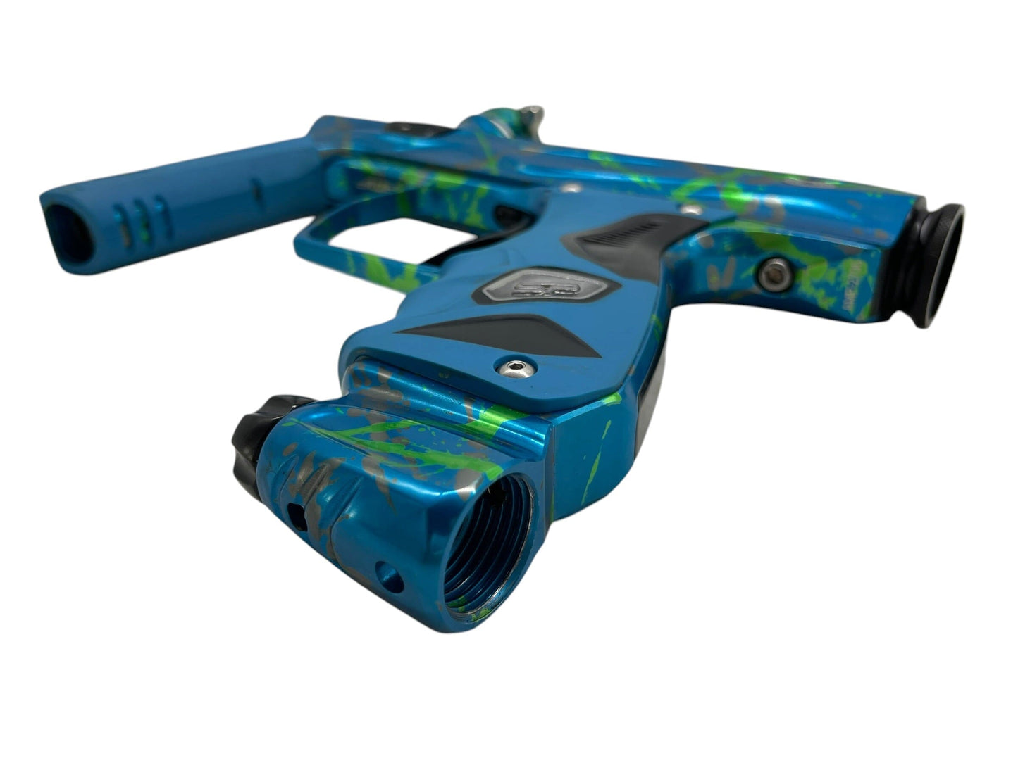 Used Smart Parts SP Shocker Amp Green/Grey Splash Paintball Gun Paintball Gun from CPXBrosPaintball Buy/Sell/Trade Paintball Markers, New Paintball Guns, Paintball Hoppers, Paintball Masks, and Hormesis Headbands
