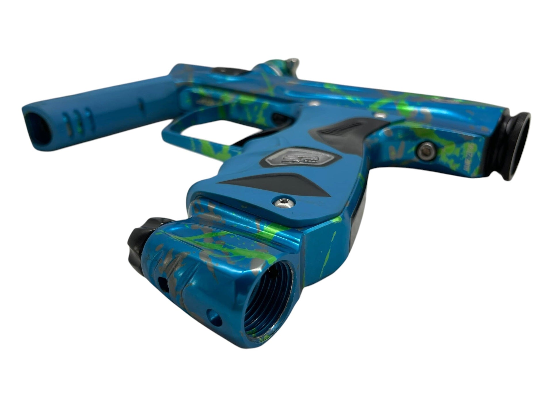 Used Smart Parts SP Shocker Amp Green/Grey Splash Paintball Gun Paintball Gun from CPXBrosPaintball Buy/Sell/Trade Paintball Markers, New Paintball Guns, Paintball Hoppers, Paintball Masks, and Hormesis Headbands