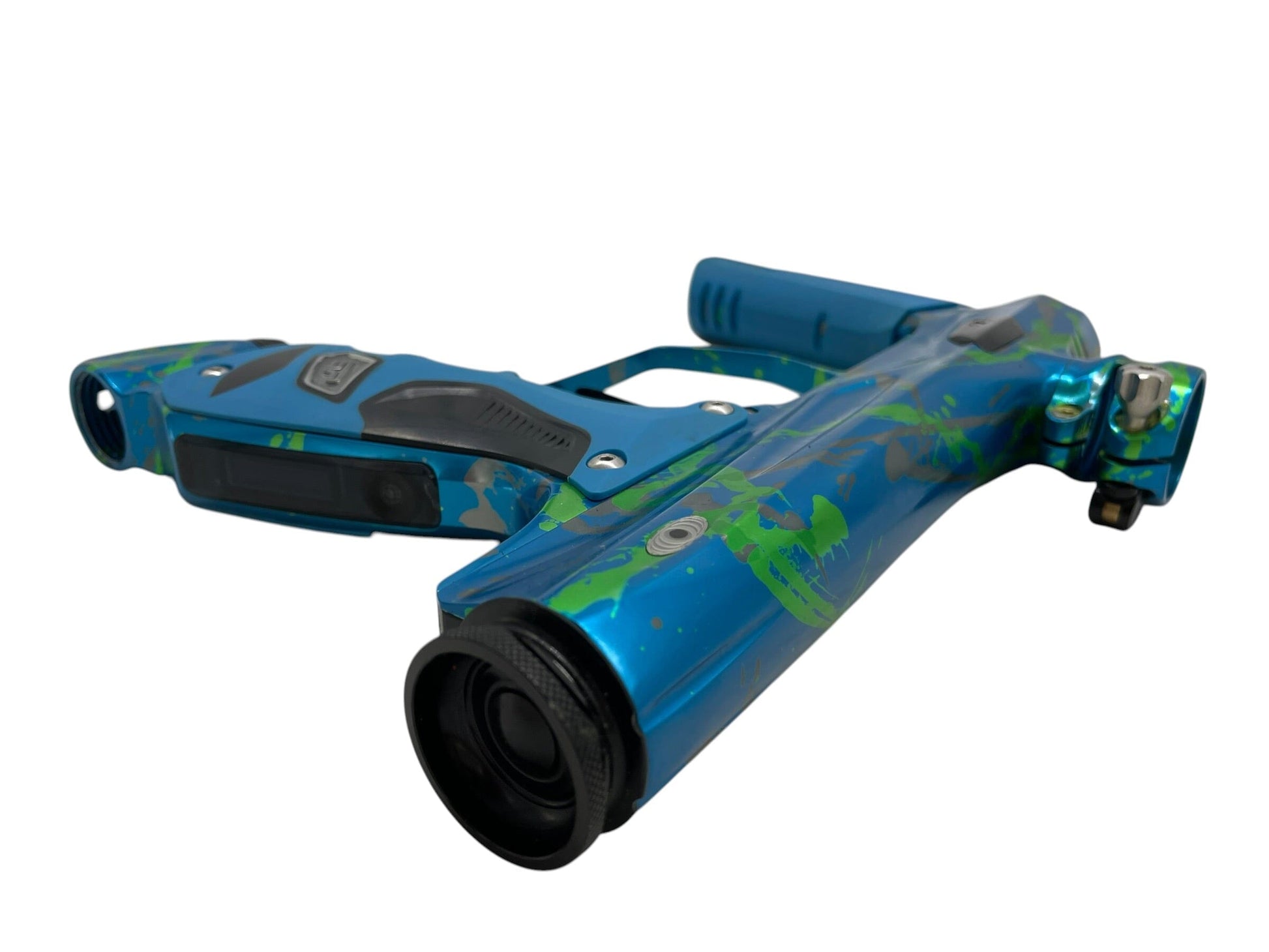 Used Smart Parts SP Shocker Amp Green/Grey Splash Paintball Gun Paintball Gun from CPXBrosPaintball Buy/Sell/Trade Paintball Markers, New Paintball Guns, Paintball Hoppers, Paintball Masks, and Hormesis Headbands