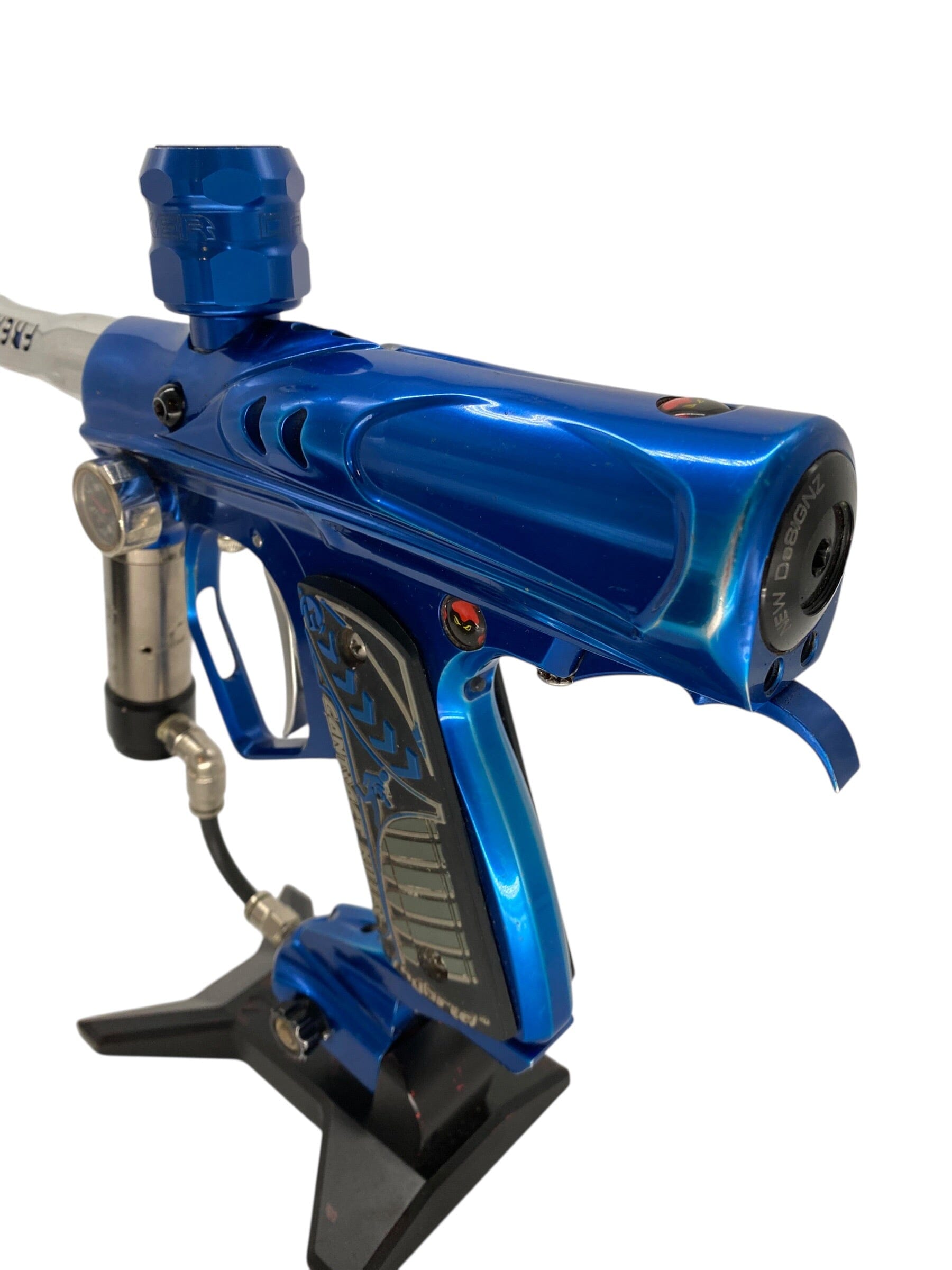 Used Smart Parts Warped Dark Shocker Blue Paintball Gun Paintball Gun from CPXBrosPaintball Buy/Sell/Trade Paintball Markers, New Paintball Guns, Paintball Hoppers, Paintball Masks, and Hormesis Headbands