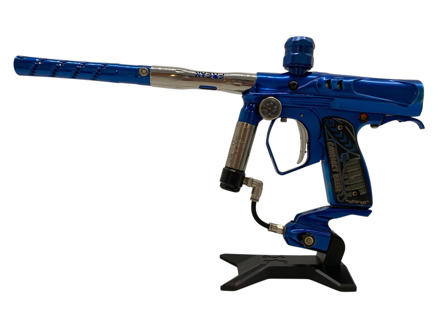 Used Smart Parts Warped Dark Shocker Blue Paintball Gun Paintball Gun from CPXBrosPaintball Buy/Sell/Trade Paintball Markers, New Paintball Guns, Paintball Hoppers, Paintball Masks, and Hormesis Headbands