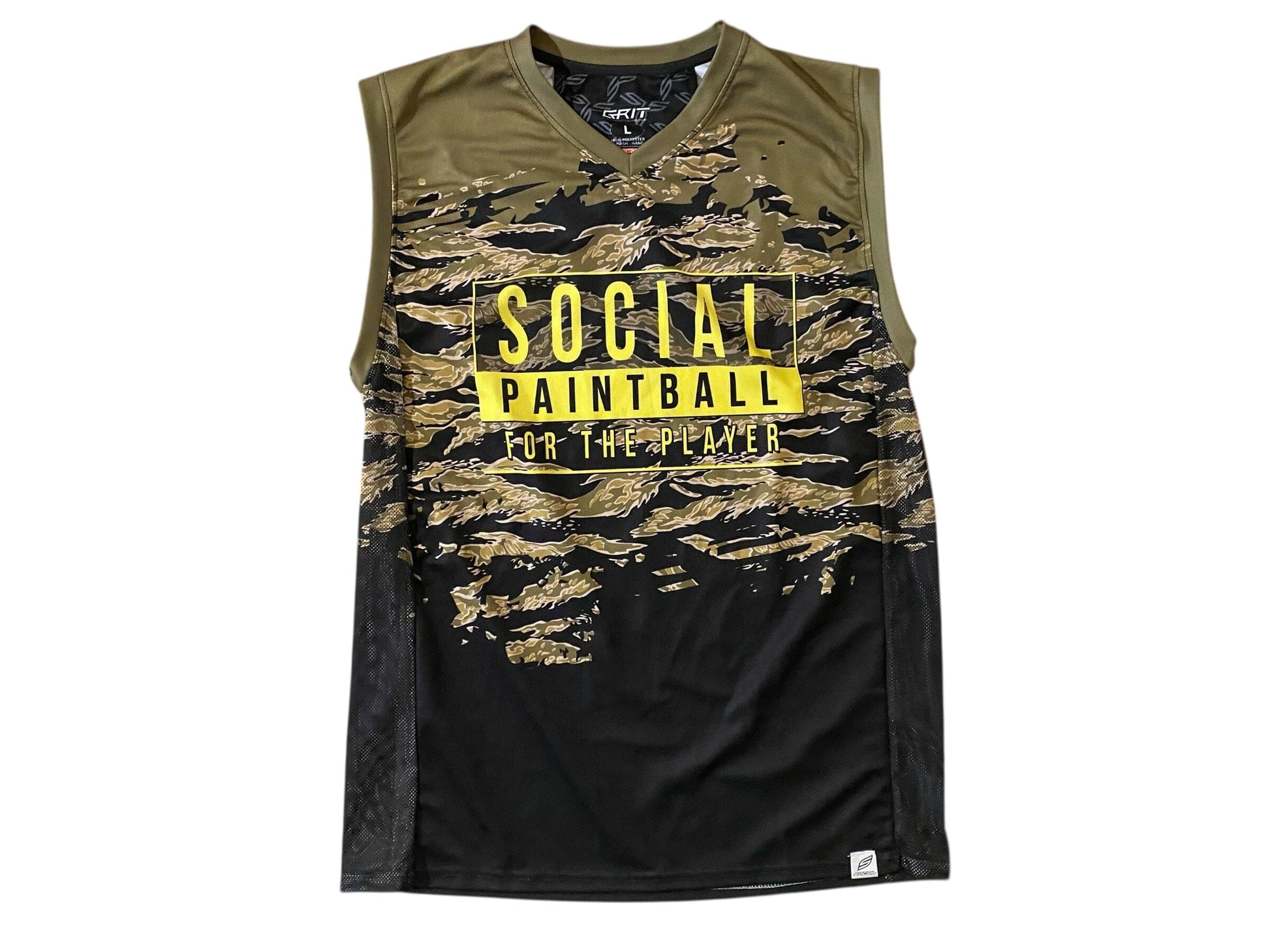 Used Social Paintball Sleeveless Jersey : size L Paintball Gun from CPXBrosPaintball Buy/Sell/Trade Paintball Markers, New Paintball Guns, Paintball Hoppers, Paintball Masks, and Hormesis Headbands