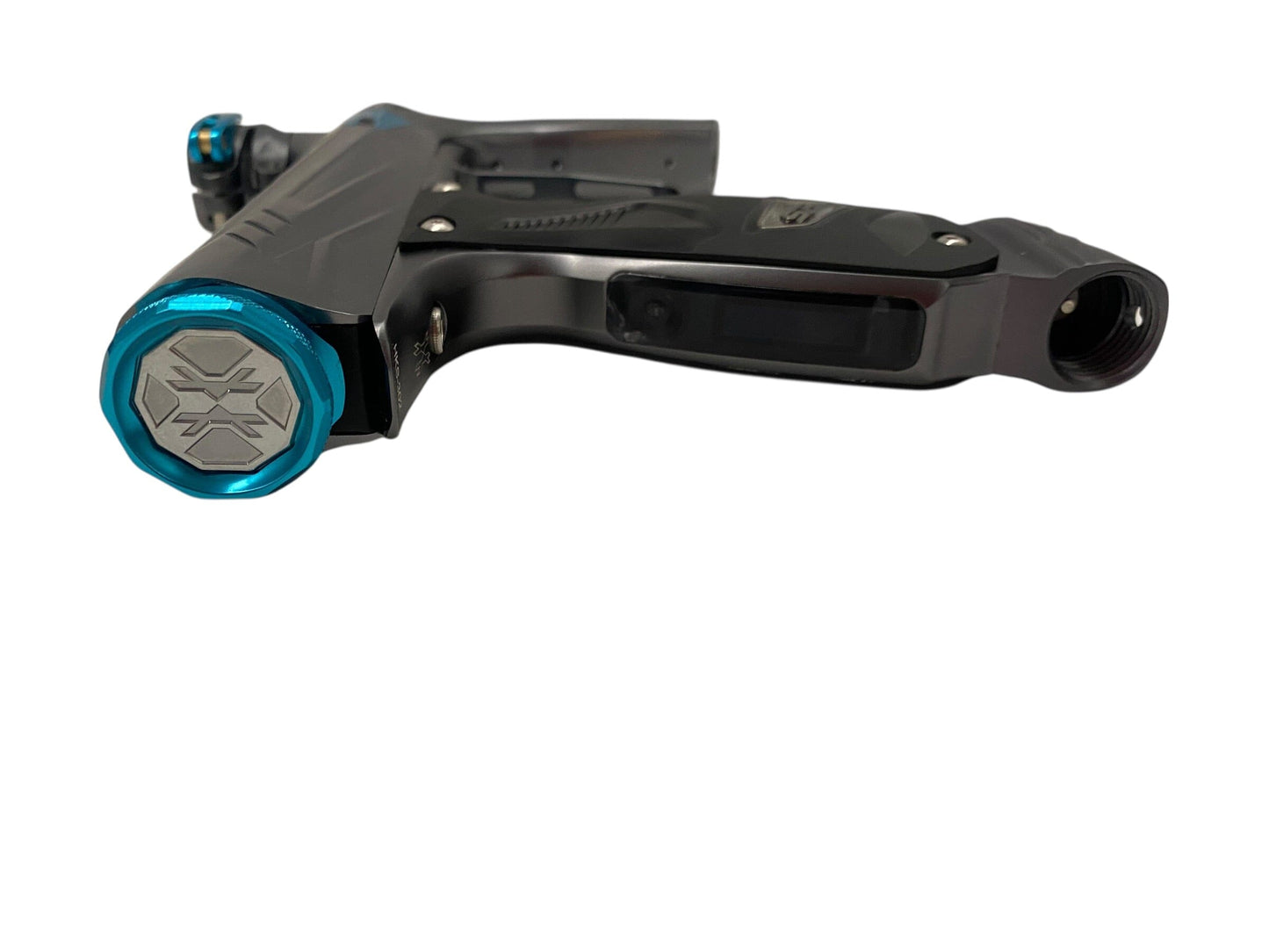 Used SP HK ARMY Shocker Amp Grey/Teal Paintball Gun Paintball Gun from CPXBrosPaintball Buy/Sell/Trade Paintball Markers, New Paintball Guns, Paintball Hoppers, Paintball Masks, and Hormesis Headbands