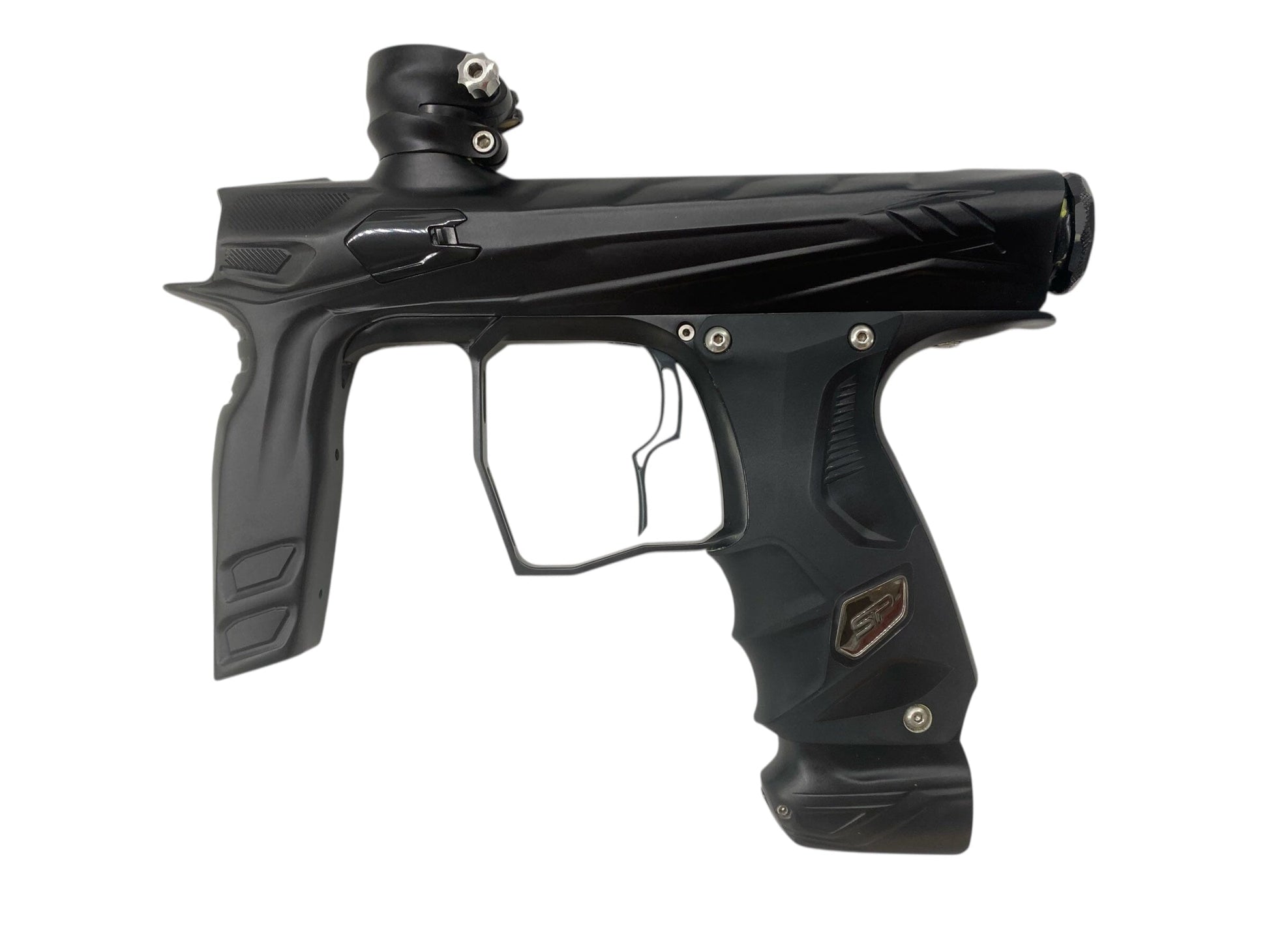 Used Sp Hk Army Shocker Amp Paintball Gun Black Paintball Gun from CPXBrosPaintball Buy/Sell/Trade Paintball Markers, New Paintball Guns, Paintball Hoppers, Paintball Masks, and Hormesis Headbands