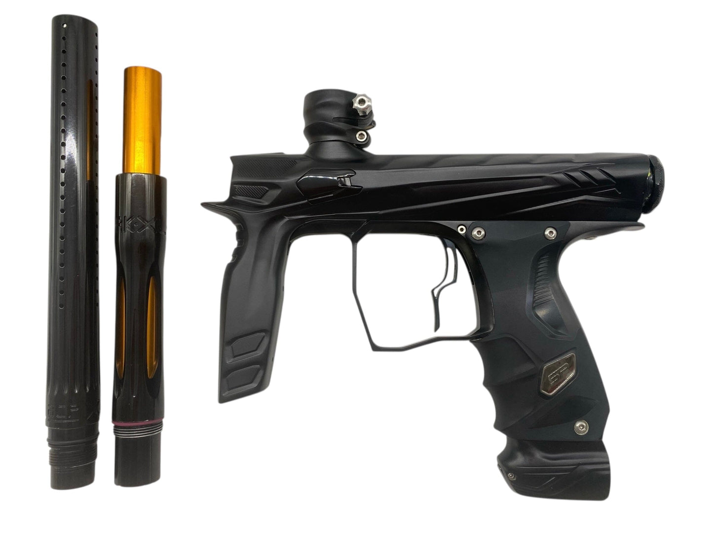 Used Sp Hk Army Shocker Amp Paintball Gun Black Paintball Gun from CPXBrosPaintball Buy/Sell/Trade Paintball Markers, New Paintball Guns, Paintball Hoppers, Paintball Masks, and Hormesis Headbands