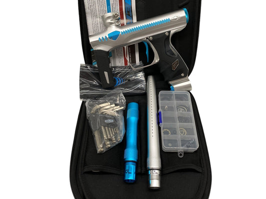 Used Sp Method ERA Paintball Gun Silver/Teal Paintball Gun from CPXBrosPaintball Buy/Sell/Trade Paintball Markers, New Paintball Guns, Paintball Hoppers, Paintball Masks, and Hormesis Headbands