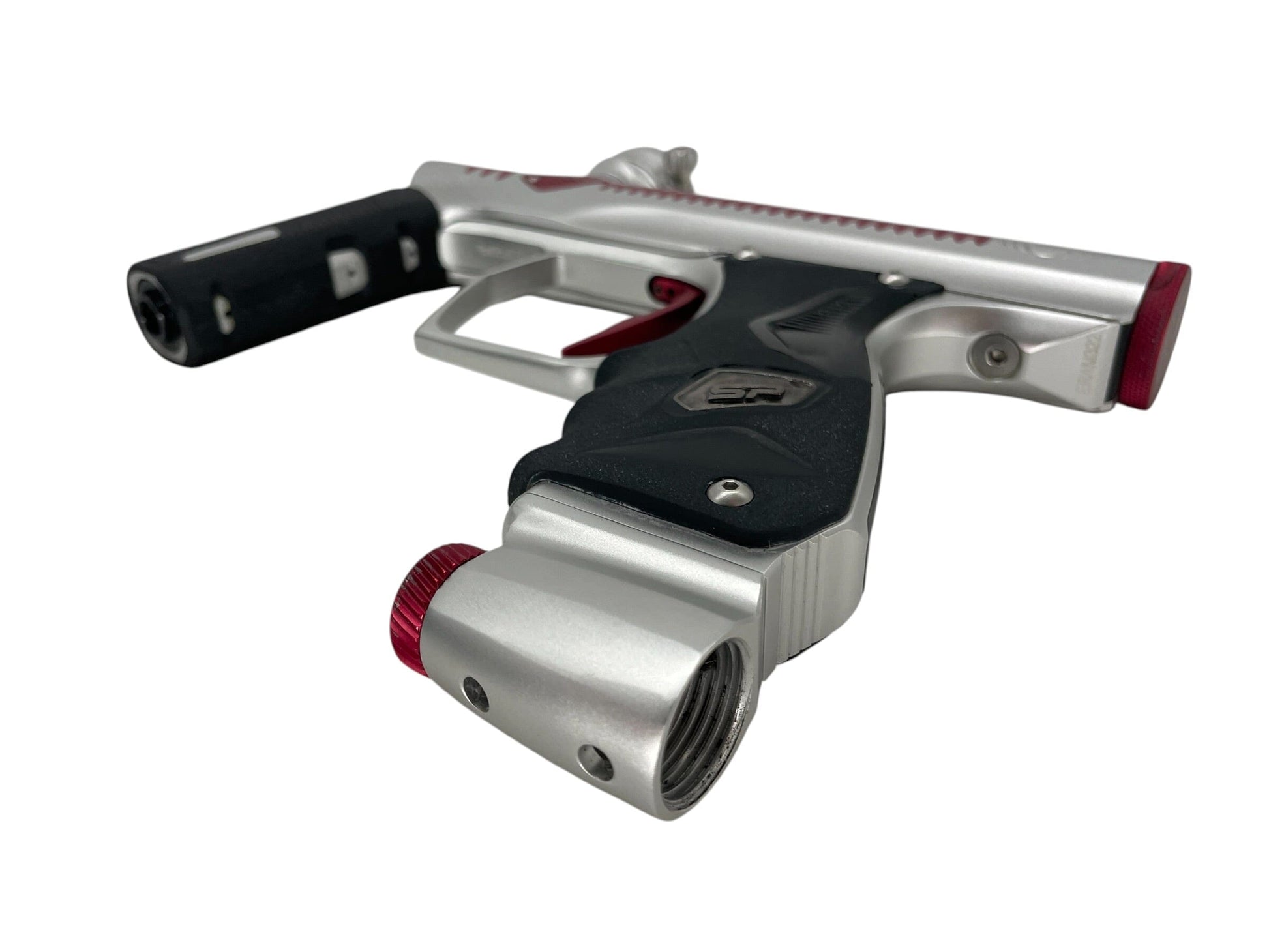 Used SP Method Shocker Era Silver/Red Paintball Gun Paintball Gun from CPXBrosPaintball Buy/Sell/Trade Paintball Markers, New Paintball Guns, Paintball Hoppers, Paintball Masks, and Hormesis Headbands