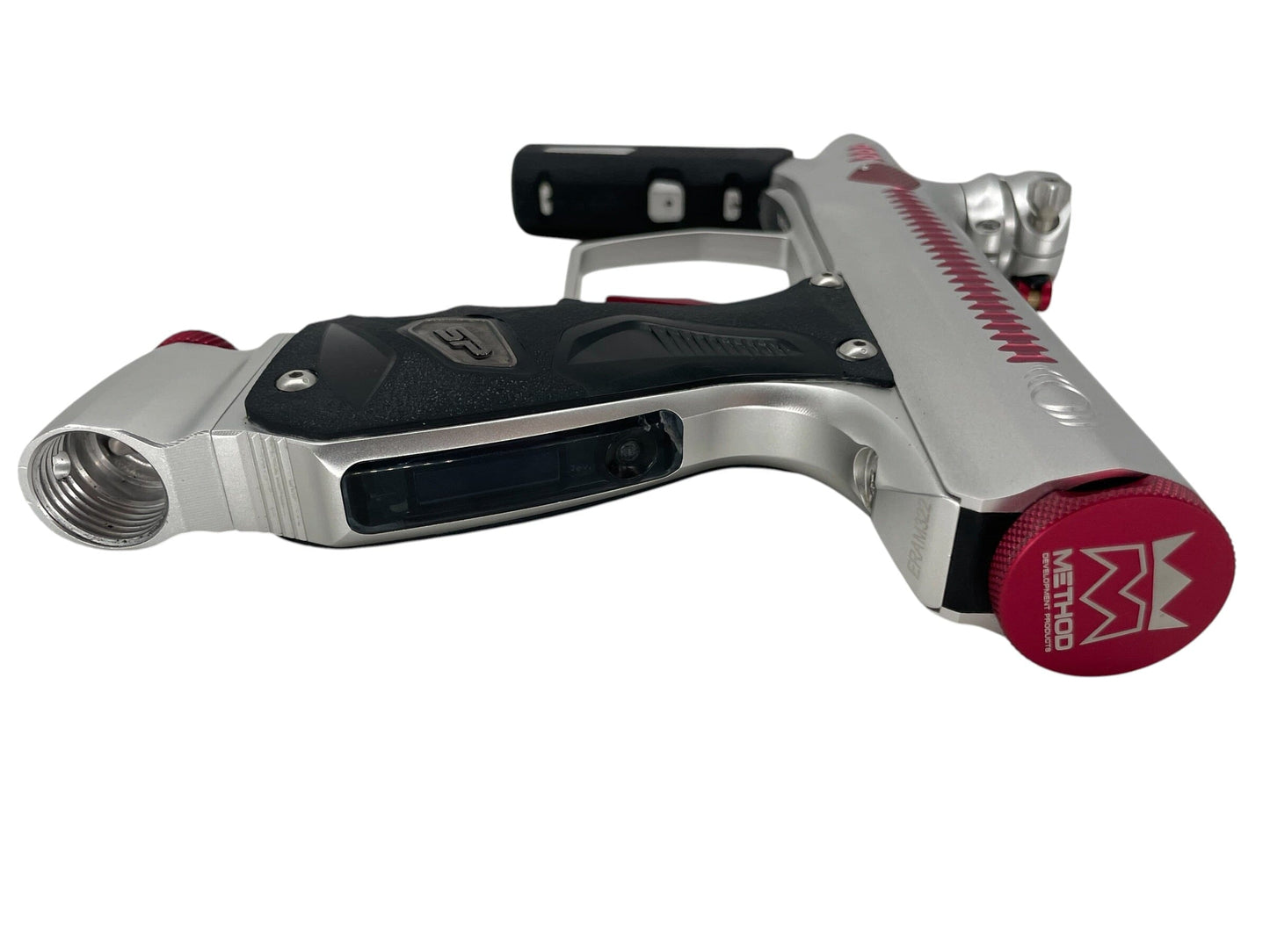 Used SP Method Shocker Era Silver/Red Paintball Gun Paintball Gun from CPXBrosPaintball Buy/Sell/Trade Paintball Markers, New Paintball Guns, Paintball Hoppers, Paintball Masks, and Hormesis Headbands