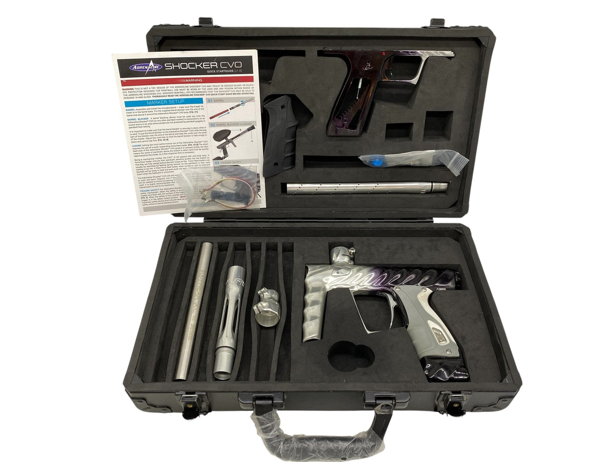 Used SP Shocker Adrenaline CVO+XLS Black To Clear Fade Paintball Gun Paintball Gun from CPXBrosPaintball Buy/Sell/Trade Paintball Markers, New Paintball Guns, Paintball Hoppers, Paintball Masks, and Hormesis Headbands