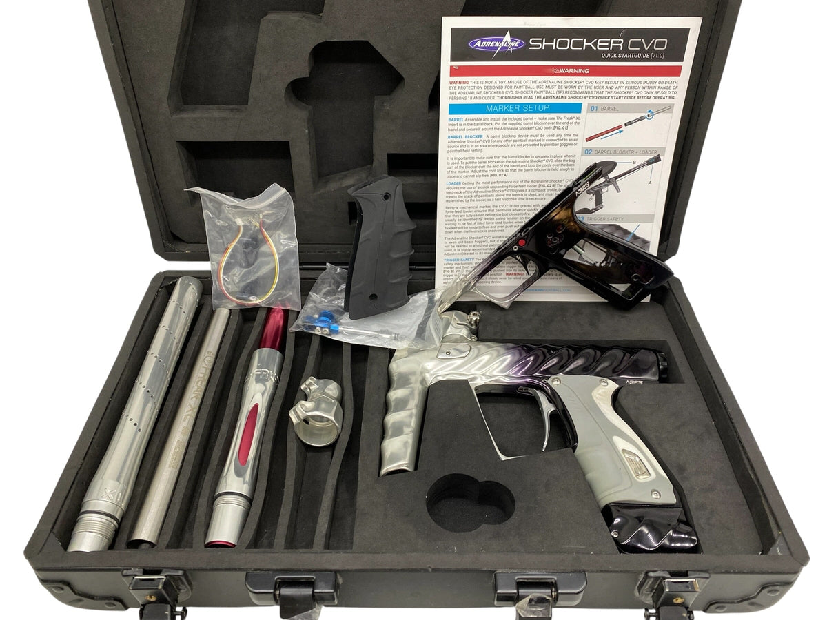 Used SP Shocker Adrenaline CVO+XLS Black To Clear Fade Paintball Gun Paintball Gun from CPXBrosPaintball Buy/Sell/Trade Paintball Markers, New Paintball Guns, Paintball Hoppers, Paintball Masks, and Hormesis Headbands