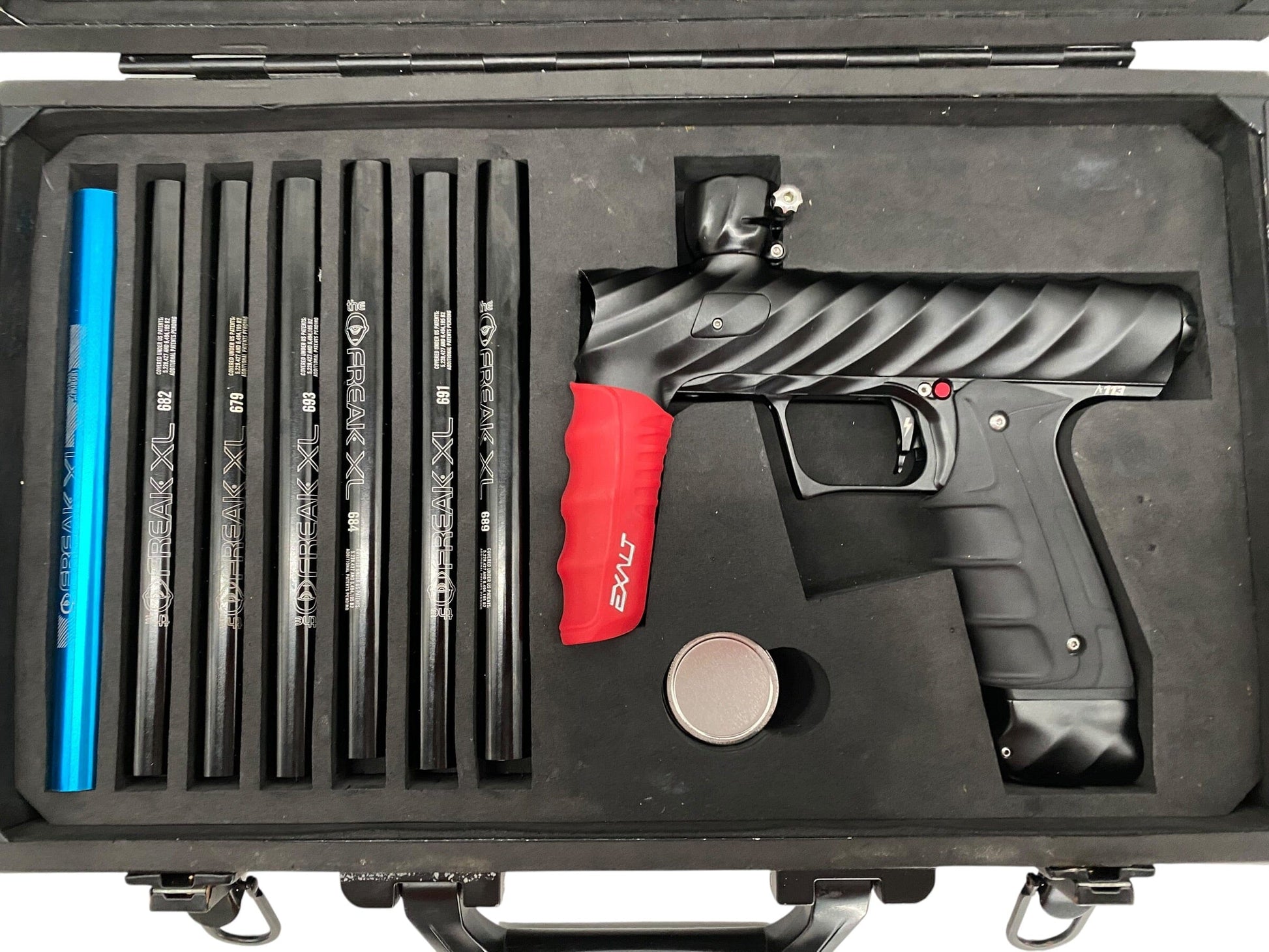 Used Sp Shocker ADRENALINE Xls Cvo Paintball Gun Black Paintball Gun from CPXBrosPaintball Buy/Sell/Trade Paintball Markers, New Paintball Guns, Paintball Hoppers, Paintball Masks, and Hormesis Headbands