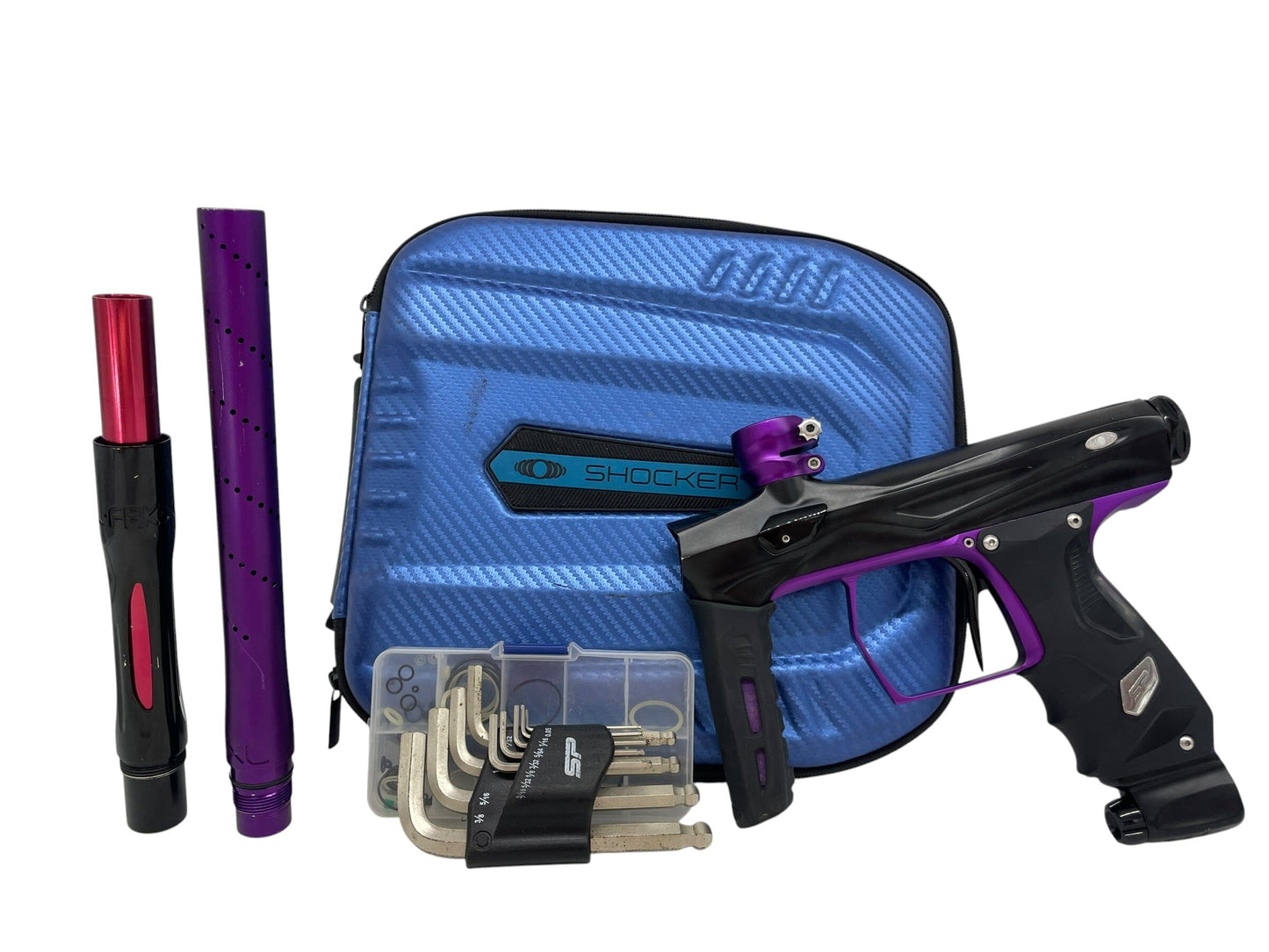 Used SP Shocker Amp Black/Purple Paintball Gun Paintball Gun from CPXBrosPaintball Buy/Sell/Trade Paintball Markers, New Paintball Guns, Paintball Hoppers, Paintball Masks, and Hormesis Headbands