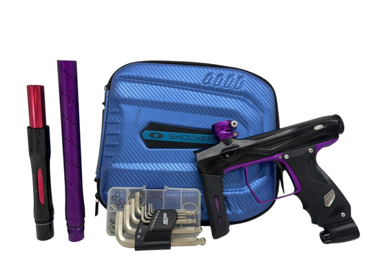 Used SP Shocker Amp Black/Purple Paintball Gun Paintball Gun from CPXBrosPaintball Buy/Sell/Trade Paintball Markers, New Paintball Guns, Paintball Hoppers, Paintball Masks, and Hormesis Headbands