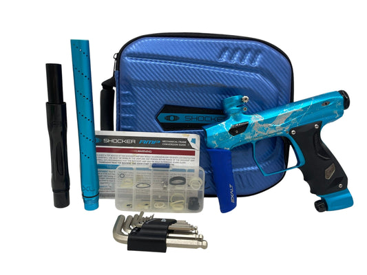 Used SP Shocker Amp Blue/Black Paintball Gun Paintball Gun from CPXBrosPaintball Buy/Sell/Trade Paintball Markers, New Paintball Guns, Paintball Hoppers, Paintball Masks, and Hormesis Headbands