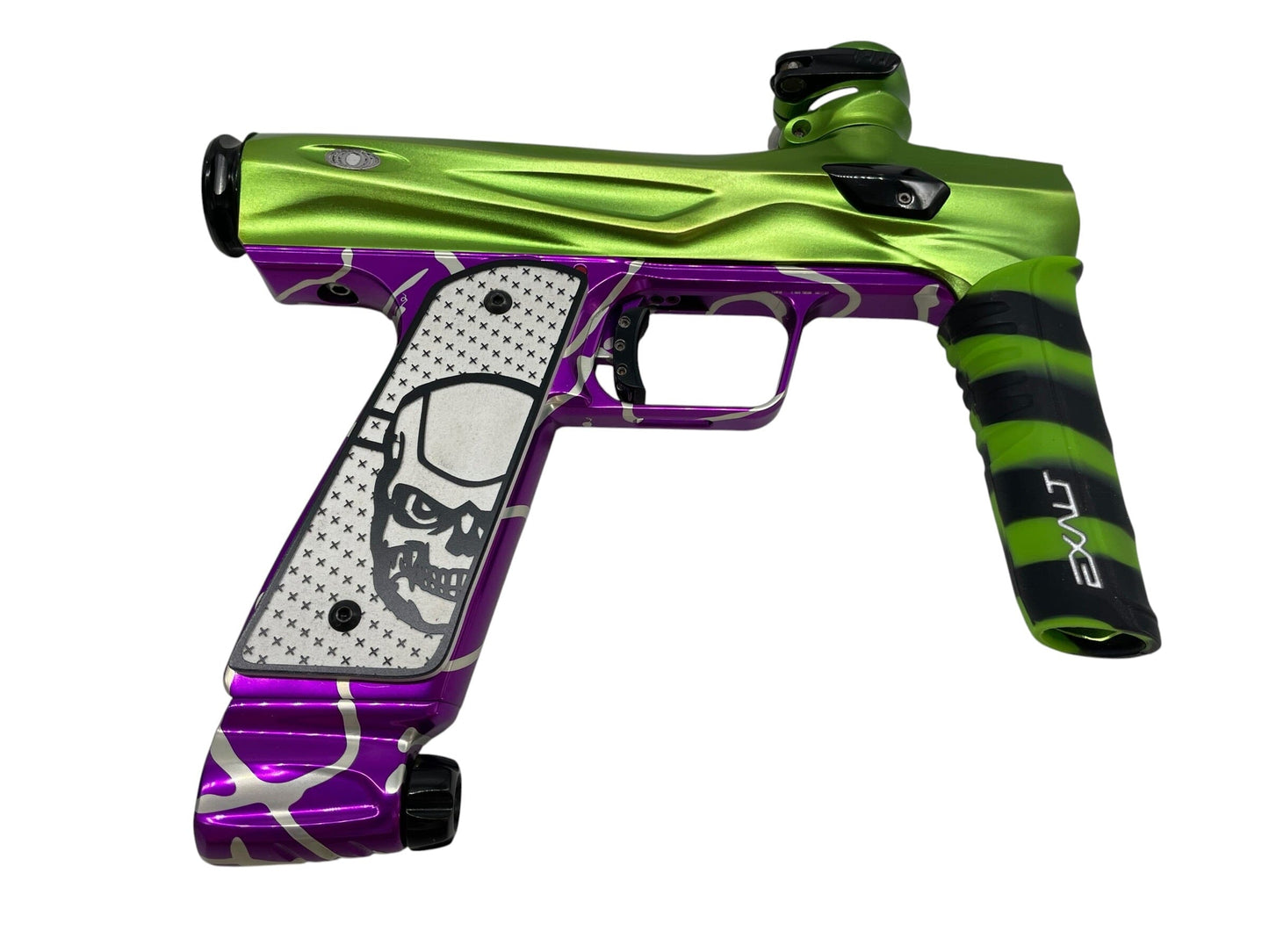 Used SP Shocker Amp Mech Green/Purple Paintball Gun Paintball Gun from CPXBrosPaintball Buy/Sell/Trade Paintball Markers, New Paintball Guns, Paintball Hoppers, Paintball Masks, and Hormesis Headbands