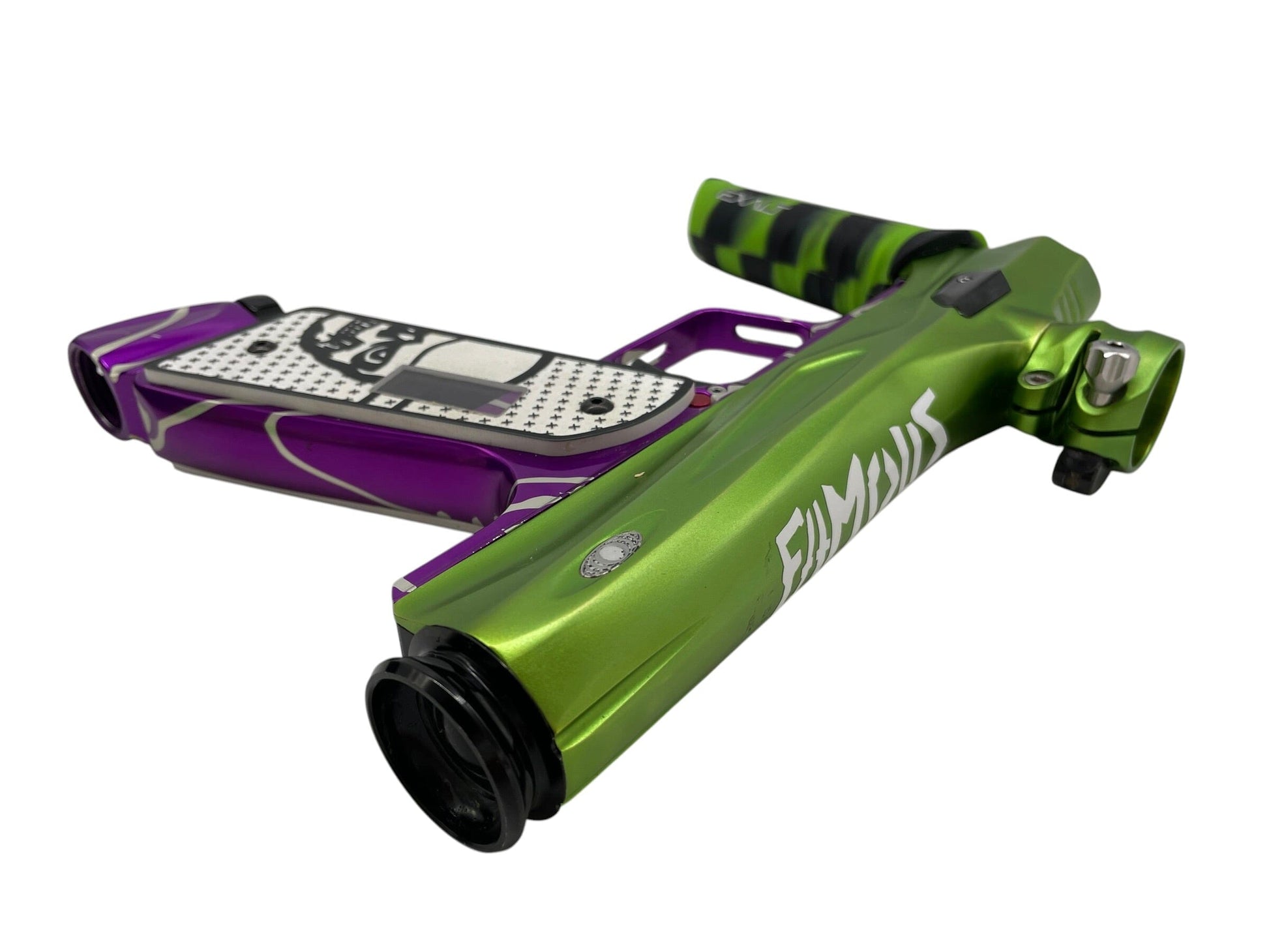 Used SP Shocker Amp Mech Green/Purple Paintball Gun Paintball Gun from CPXBrosPaintball Buy/Sell/Trade Paintball Markers, New Paintball Guns, Paintball Hoppers, Paintball Masks, and Hormesis Headbands