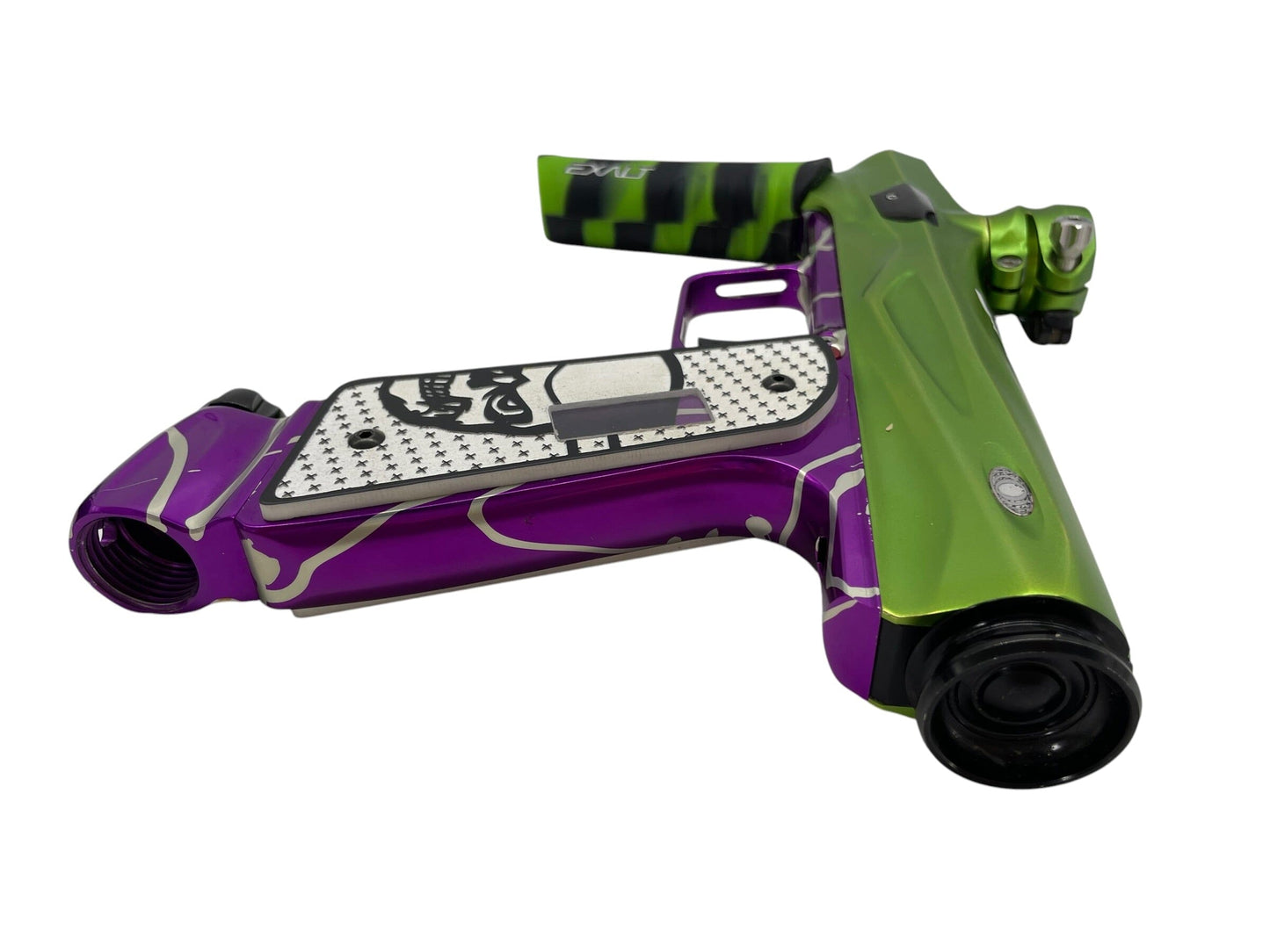 Used SP Shocker Amp Mech Green/Purple Paintball Gun Paintball Gun from CPXBrosPaintball Buy/Sell/Trade Paintball Markers, New Paintball Guns, Paintball Hoppers, Paintball Masks, and Hormesis Headbands