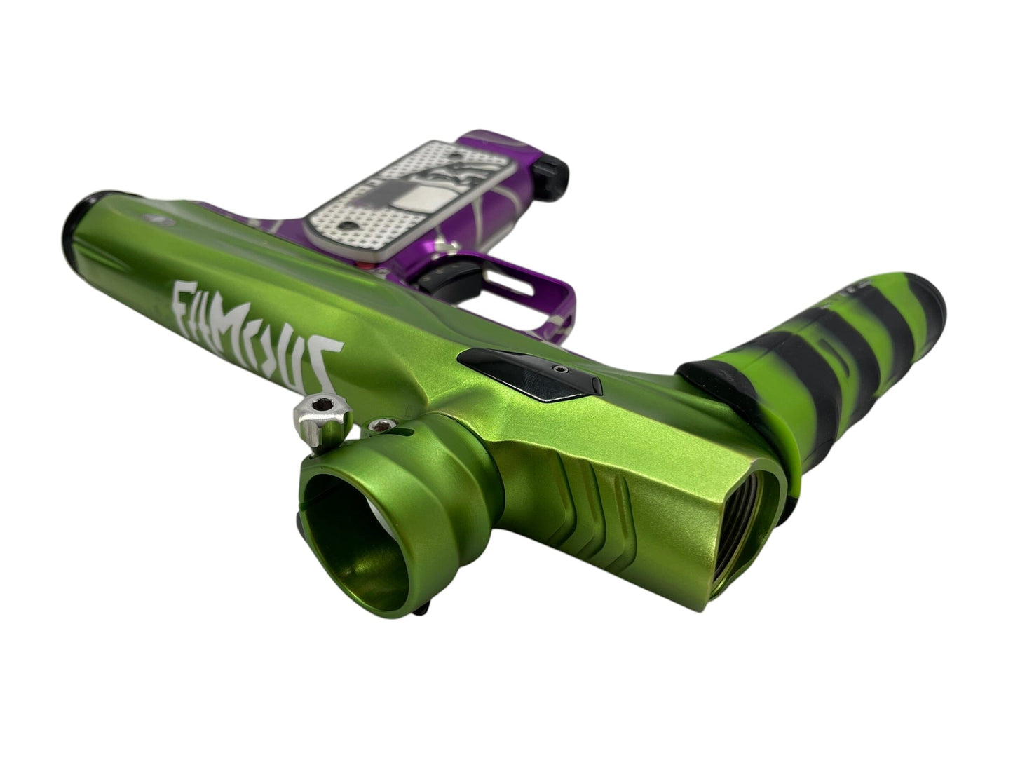 Used SP Shocker Amp Mech Green/Purple Paintball Gun Paintball Gun from CPXBrosPaintball Buy/Sell/Trade Paintball Markers, New Paintball Guns, Paintball Hoppers, Paintball Masks, and Hormesis Headbands