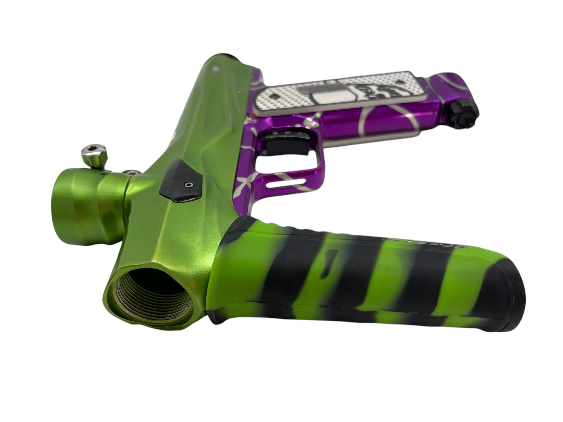Used SP Shocker Amp Mech Green/Purple Paintball Gun Paintball Gun from CPXBrosPaintball Buy/Sell/Trade Paintball Markers, New Paintball Guns, Paintball Hoppers, Paintball Masks, and Hormesis Headbands