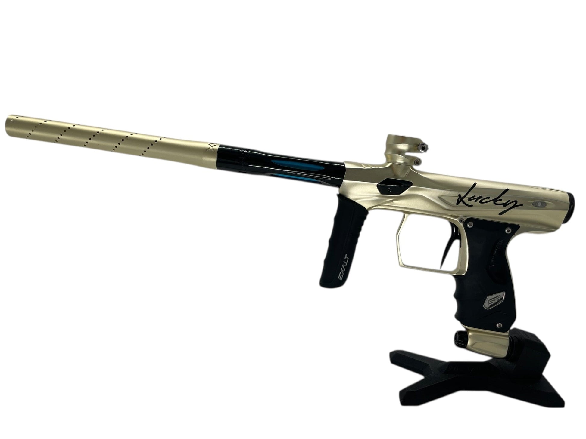 Used SP Shocker Amp Paintball Gun Gold Paintball Gun from CPXBrosPaintball Buy/Sell/Trade Paintball Markers, New Paintball Guns, Paintball Hoppers, Paintball Masks, and Hormesis Headbands
