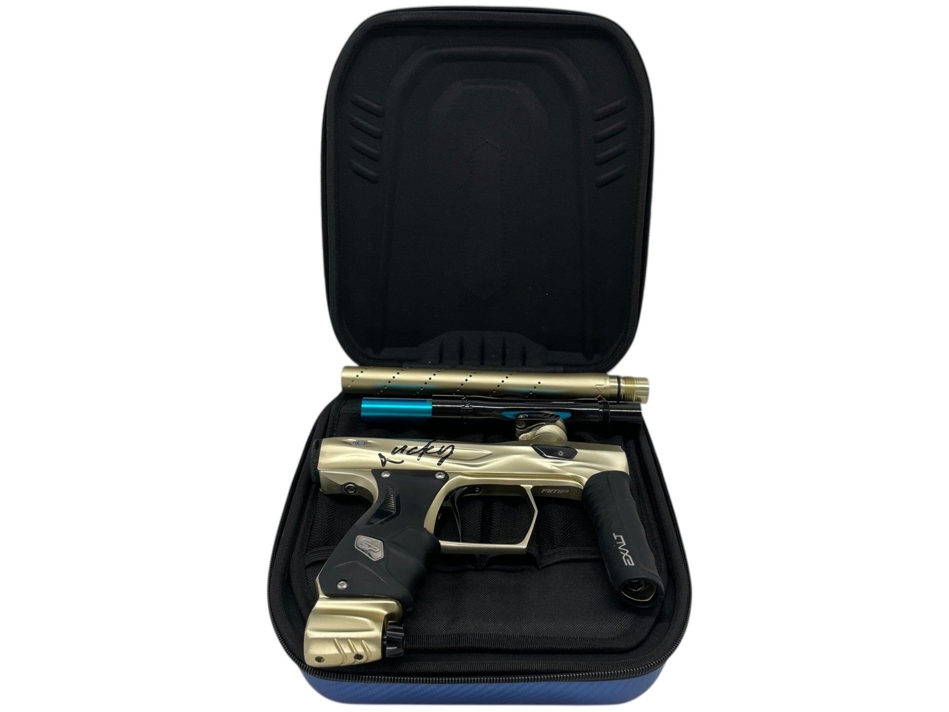 Used SP Shocker Amp Paintball Gun Gold Paintball Gun from CPXBrosPaintball Buy/Sell/Trade Paintball Markers, New Paintball Guns, Paintball Hoppers, Paintball Masks, and Hormesis Headbands