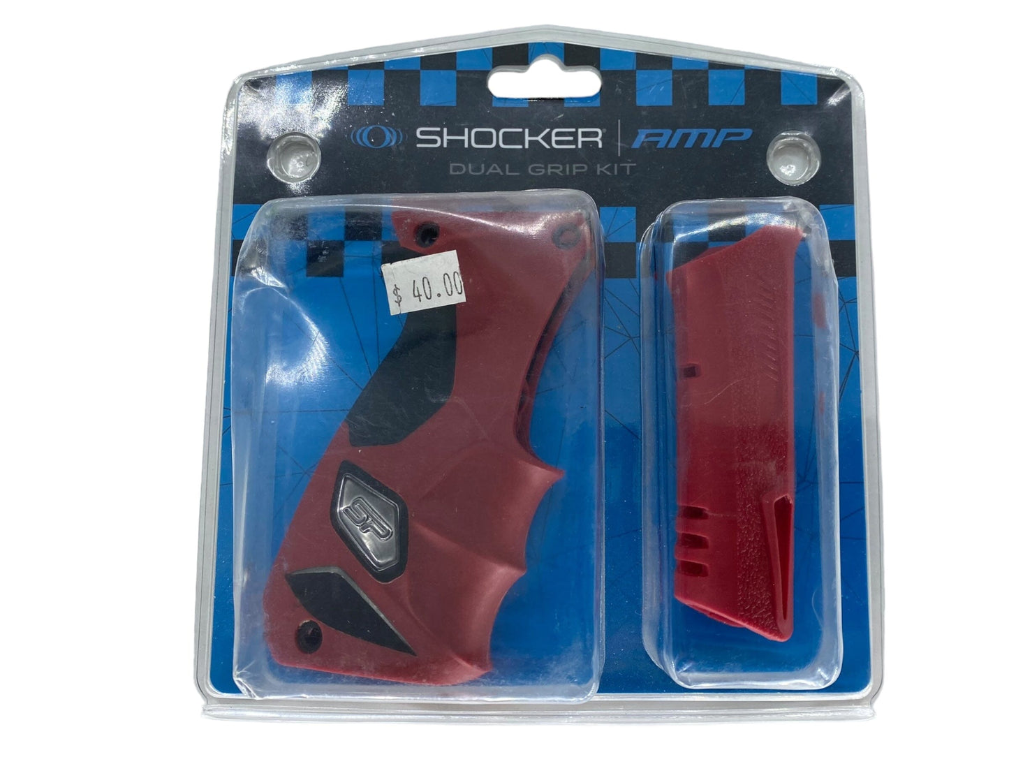 Used Sp Shocker Amp Paintball Gun Grips - Red Paintball Gun from CPXBrosPaintball Buy/Sell/Trade Paintball Markers, New Paintball Guns, Paintball Hoppers, Paintball Masks, and Hormesis Headbands