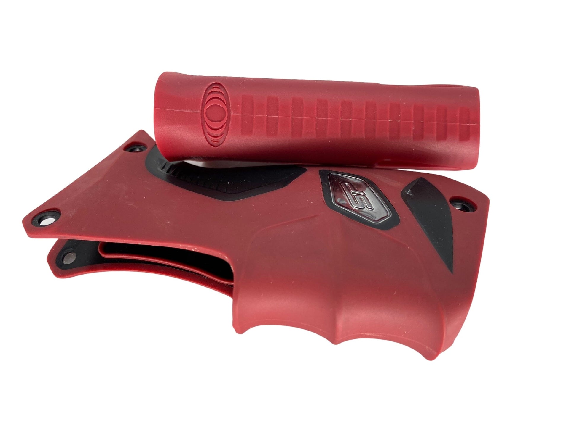 Used Sp Shocker Amp Paintball Gun Grips - Red Paintball Gun from CPXBrosPaintball Buy/Sell/Trade Paintball Markers, New Paintball Guns, Paintball Hoppers, Paintball Masks, and Hormesis Headbands