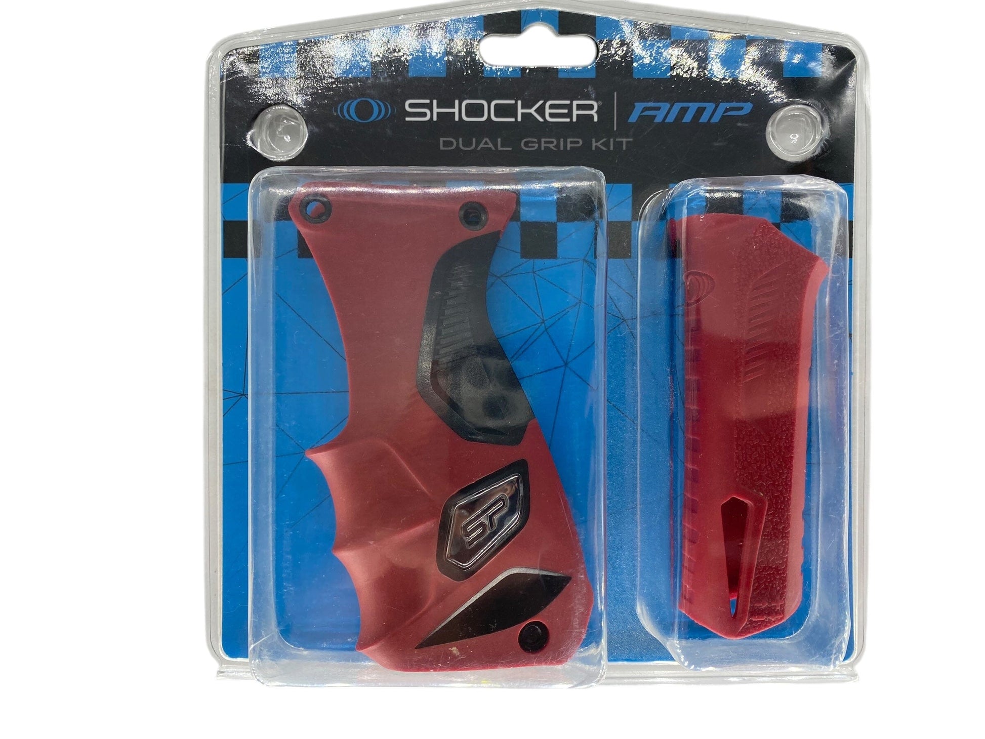 Used Sp Shocker Amp Paintball Gun Grips - Red Paintball Gun from CPXBrosPaintball Buy/Sell/Trade Paintball Markers, New Paintball Guns, Paintball Hoppers, Paintball Masks, and Hormesis Headbands