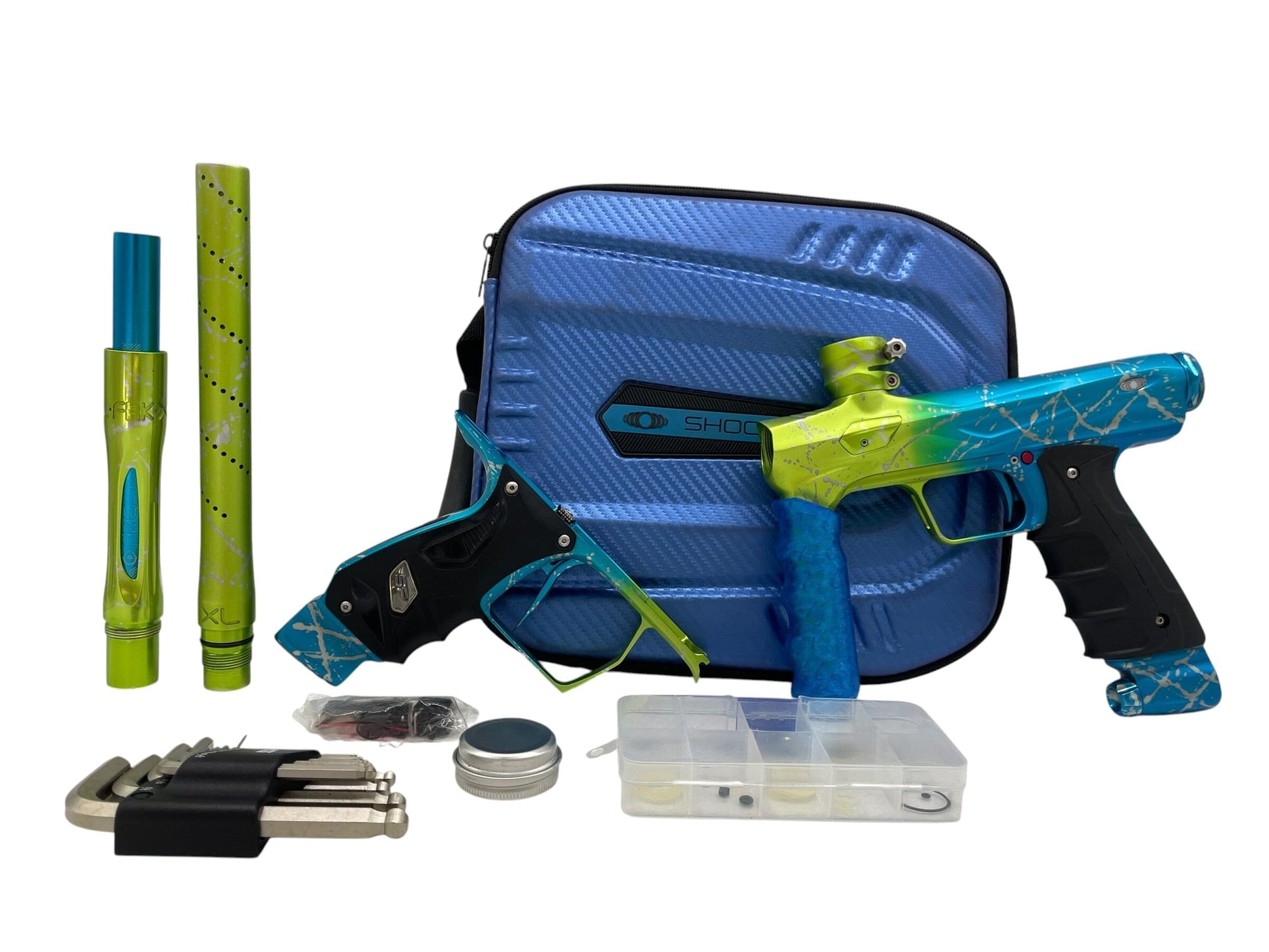 Used SP / Shocker AMP Seattle Thunder W/ Matching Mech Frame Paintball Gun Paintball Gun from CPXBrosPaintball Buy/Sell/Trade Paintball Markers, New Paintball Guns, Paintball Hoppers, Paintball Masks, and Hormesis Headbands