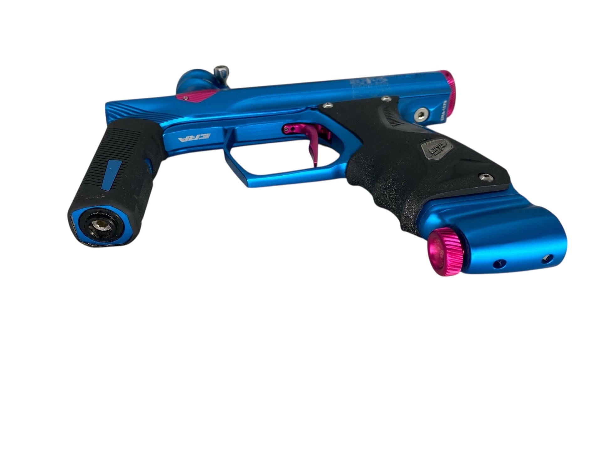 Used Sp Shocker Era Paintball Gun Blue/Pink Paintball Gun from CPXBrosPaintball Buy/Sell/Trade Paintball Markers, New Paintball Guns, Paintball Hoppers, Paintball Masks, and Hormesis Headbands